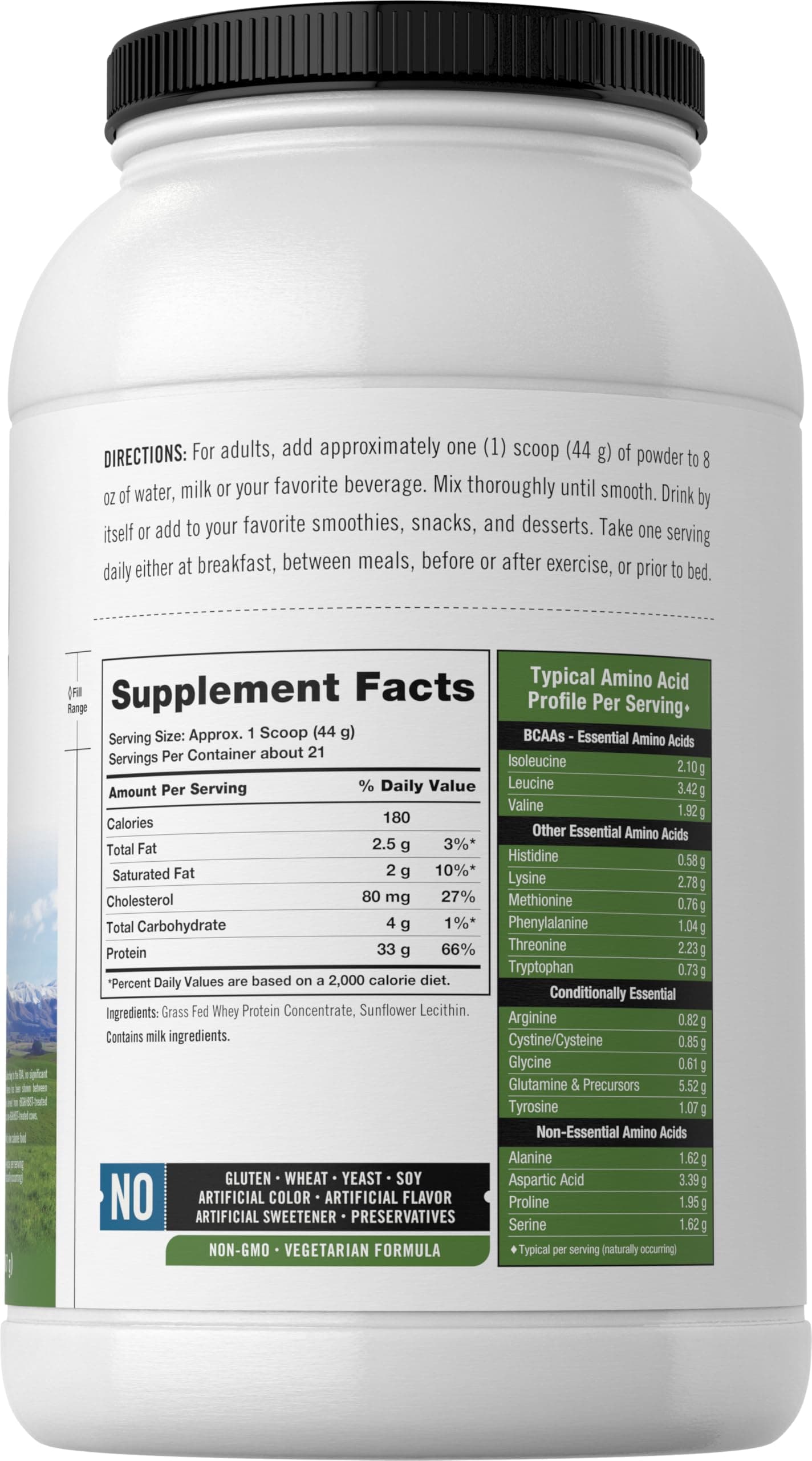 Carlyle Grass Fed Whey Protein Powder | 2lb – Bild 3