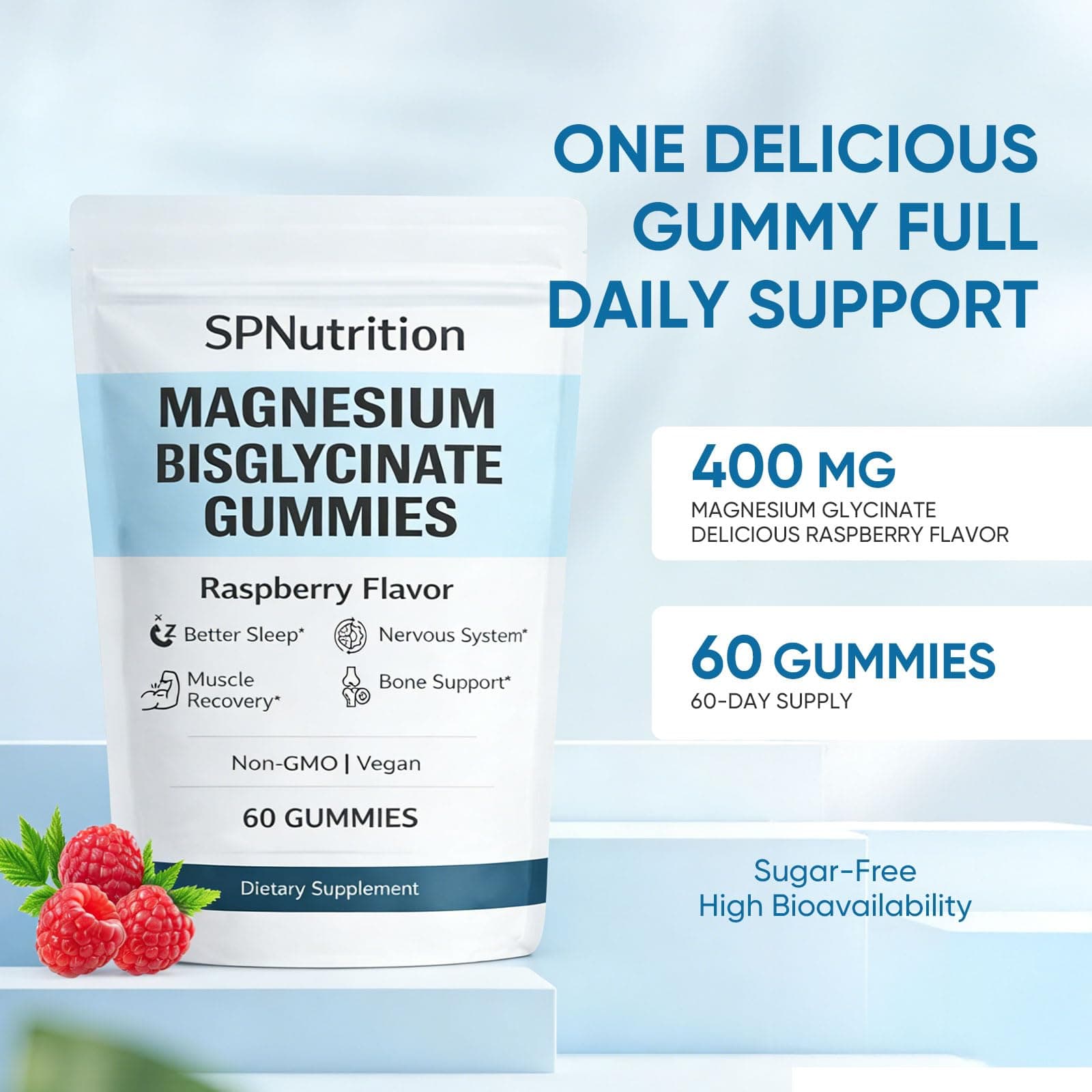 WXDOAU Spnutrition Magnesium Bisglycinate Gummies – Bild 7