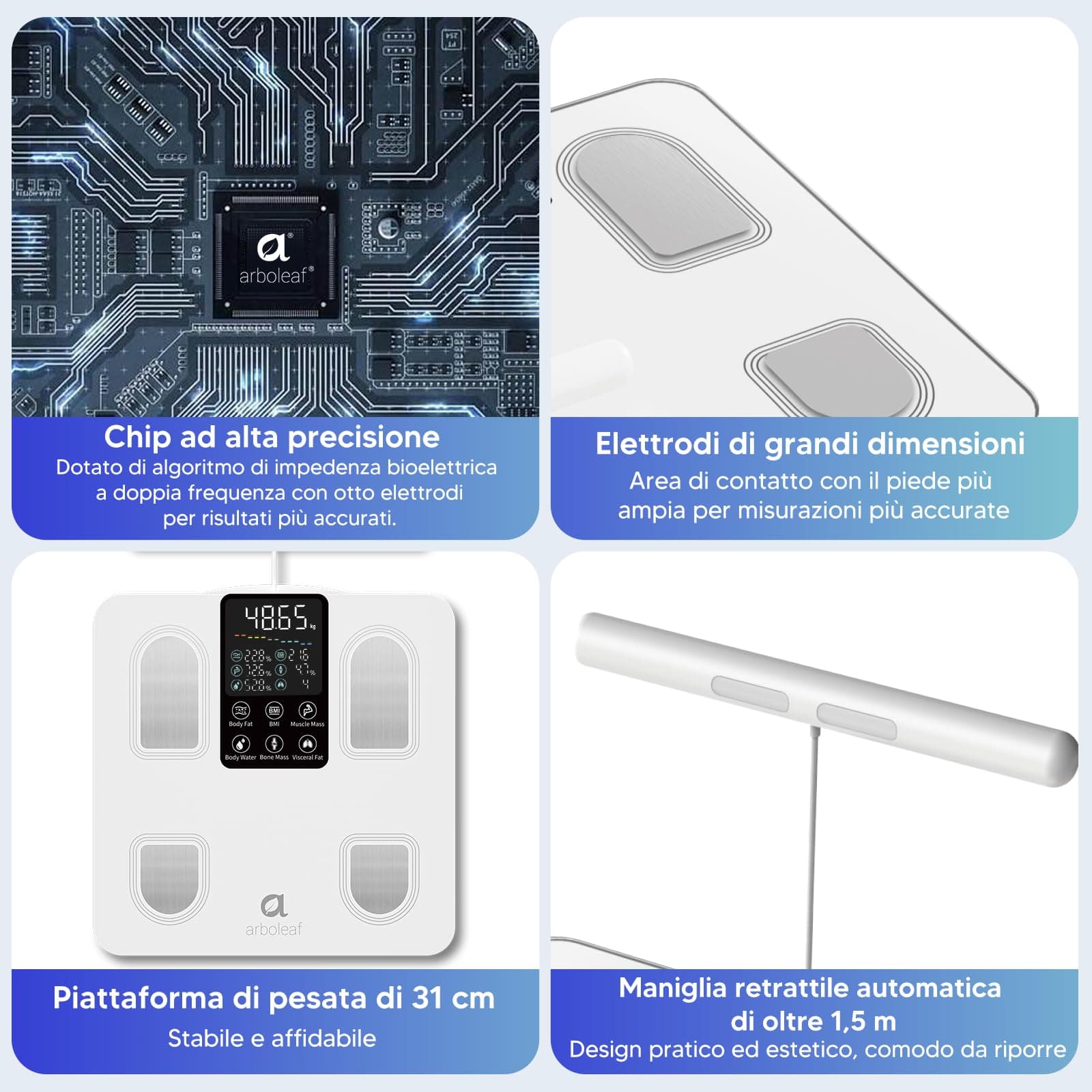 arboleaf Bilancia Intelligente con Analisi Corporea – Bild 7