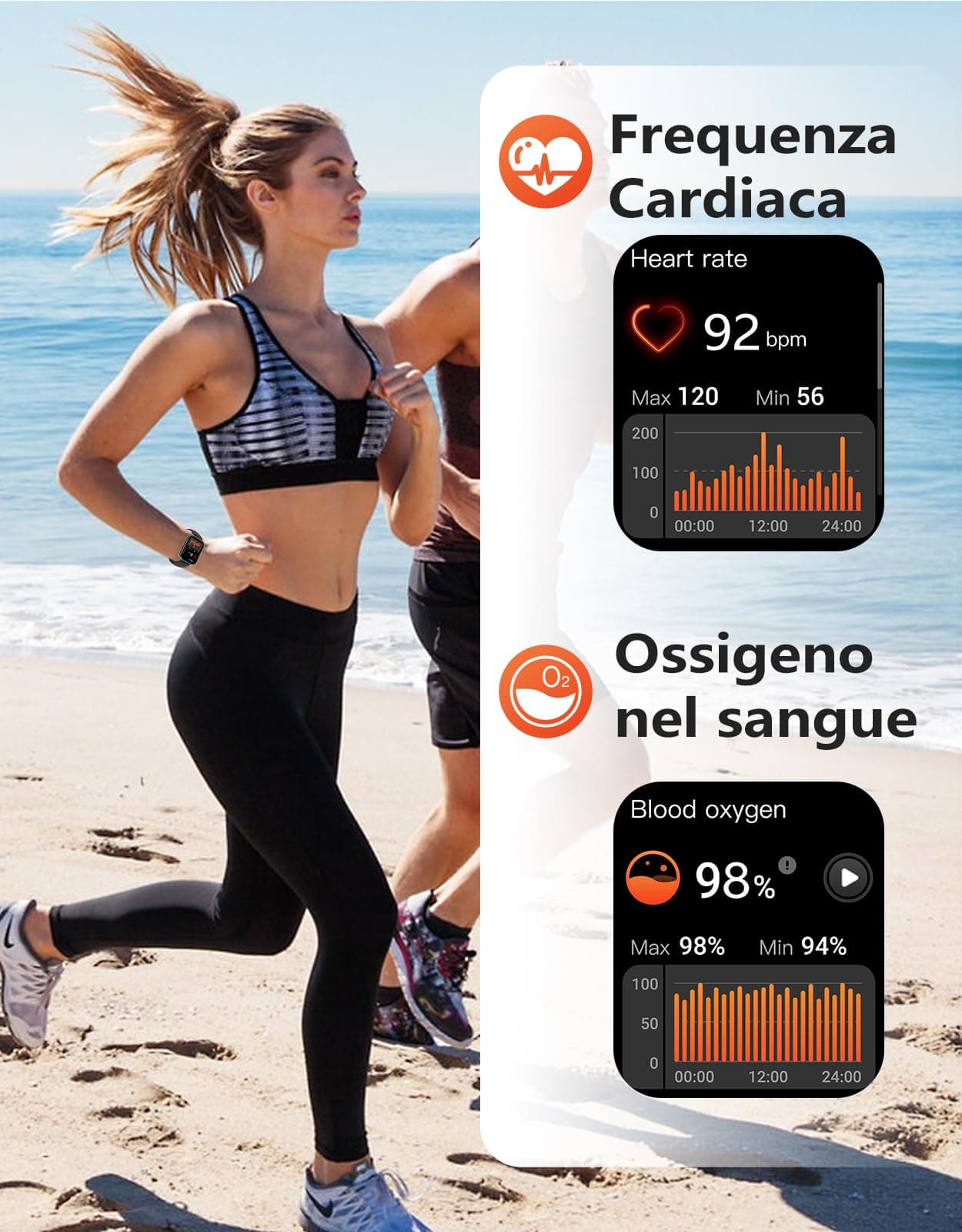 RUIMEN Montre Connectée Homme Femme avec Appel Bluetooth – Bild 5