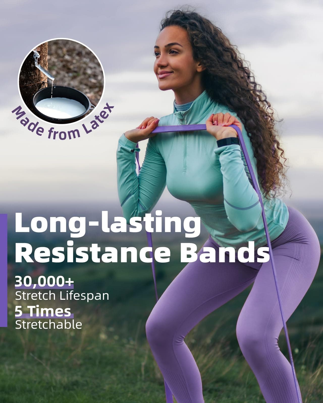 Fitense Resistance Bands Set for Women – Bild 4