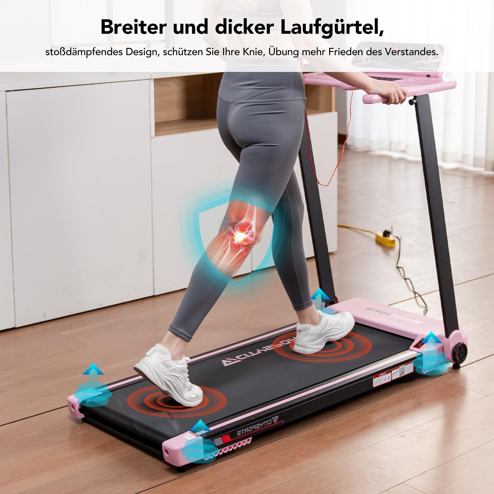 CITYSPORTS Elektrisches Laufband,Klappbares Laufband für – Bild 6