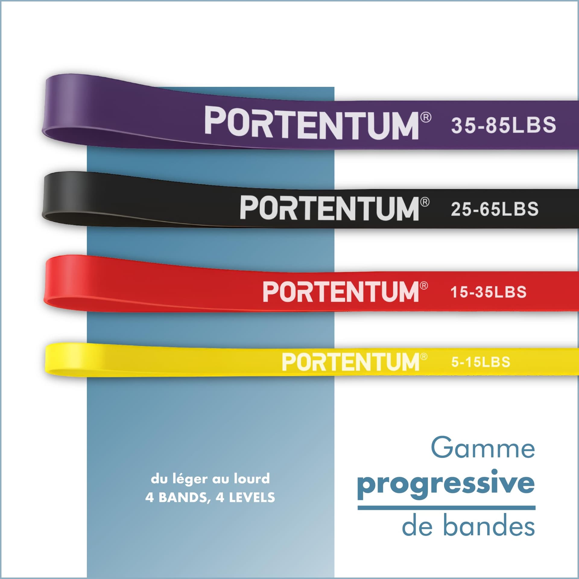 PORTENTUM Bande Elastique Musculation – Bild 2