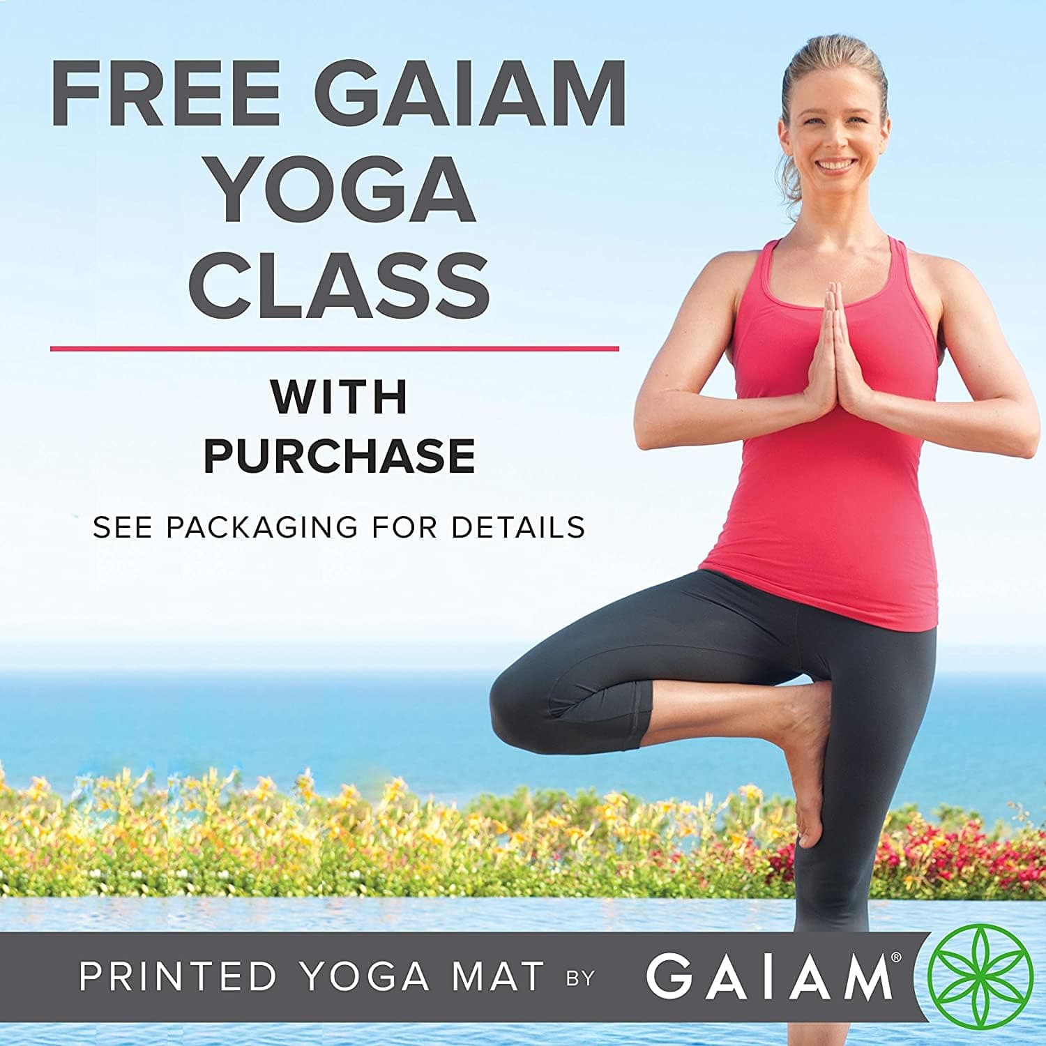 Gaiam Yoga Mat Premium Solid Color Non Slip Exercise & – Bild 4
