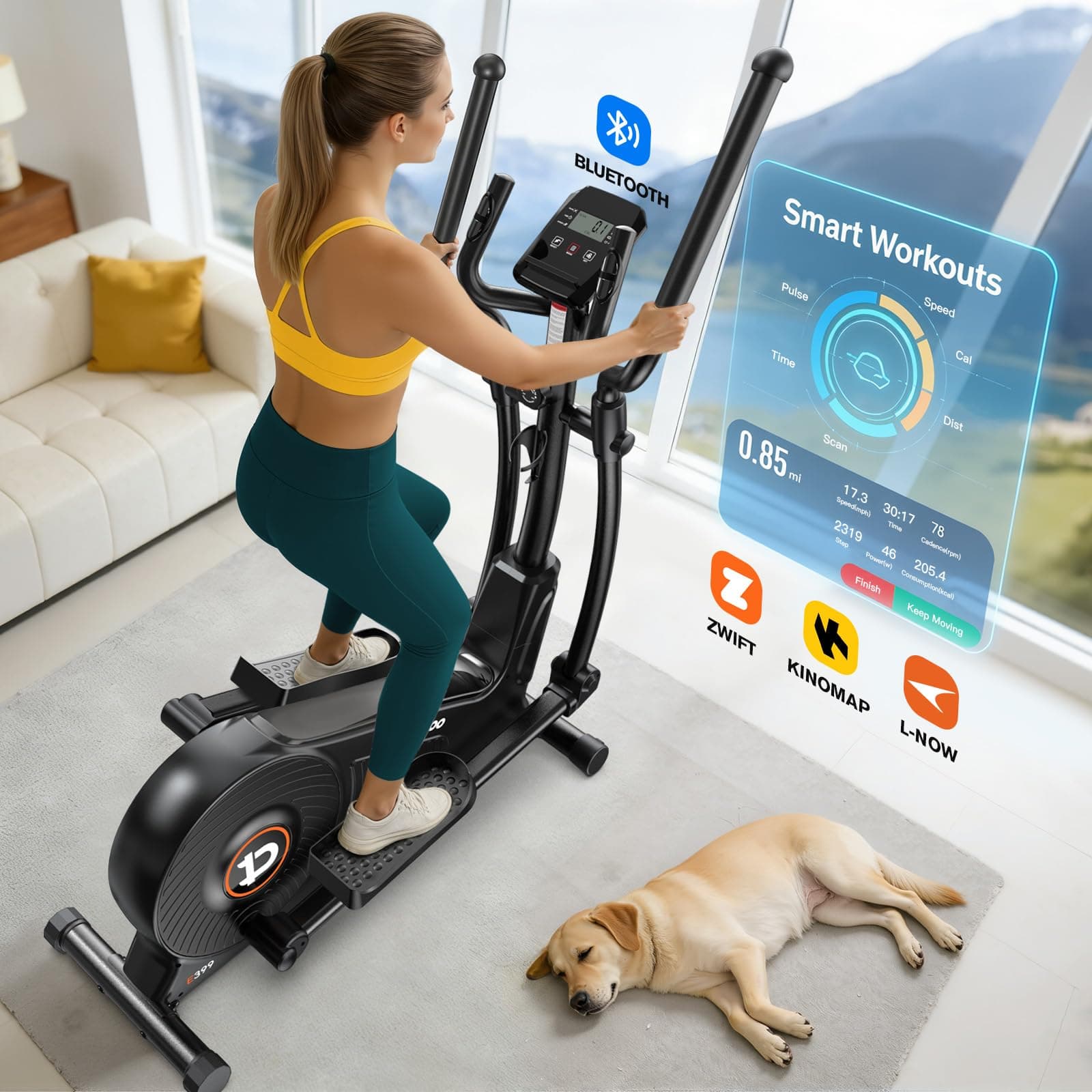 pooboo Elliptical Machine – Bild 6