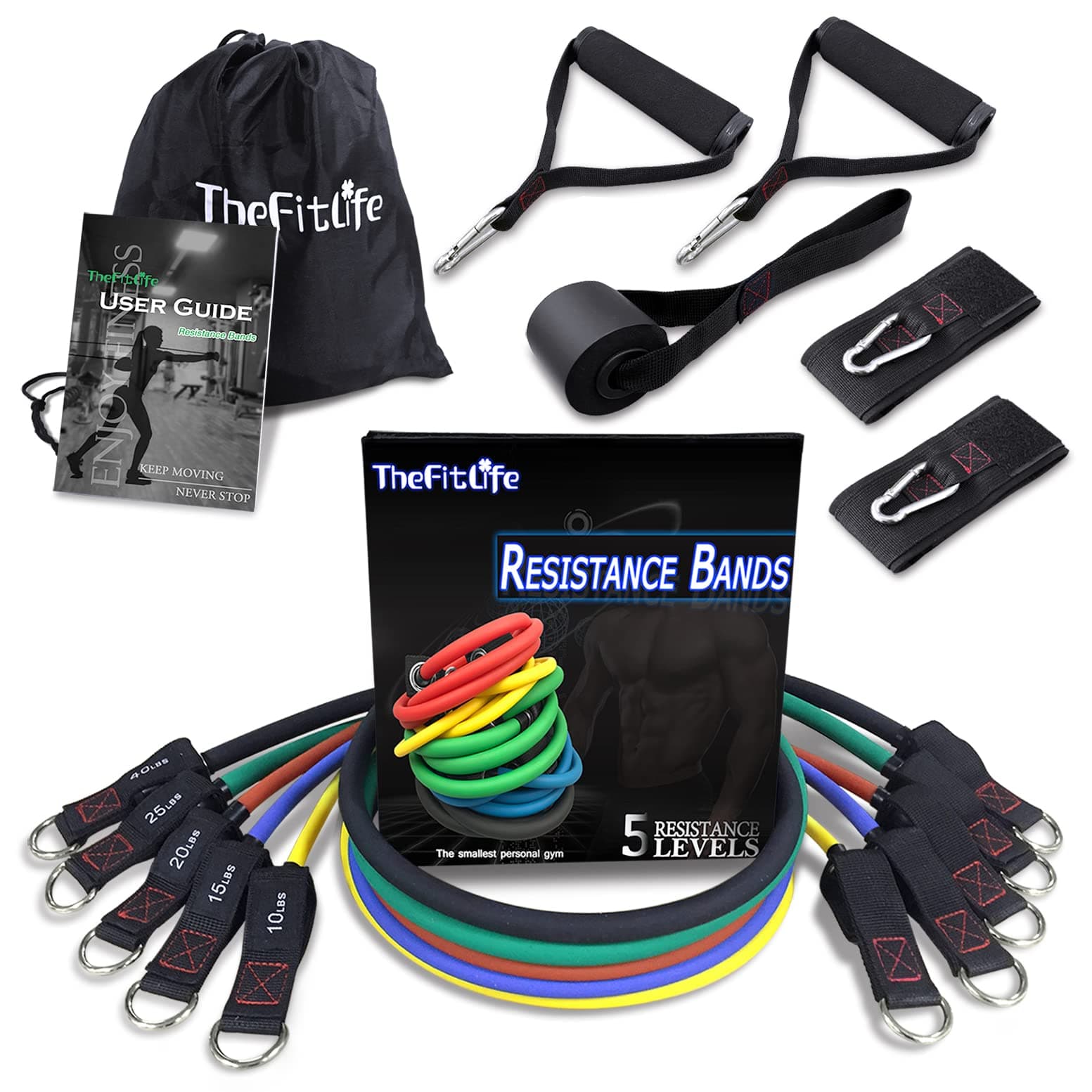 TheFitLife Exercise Resistance Bands with Handles