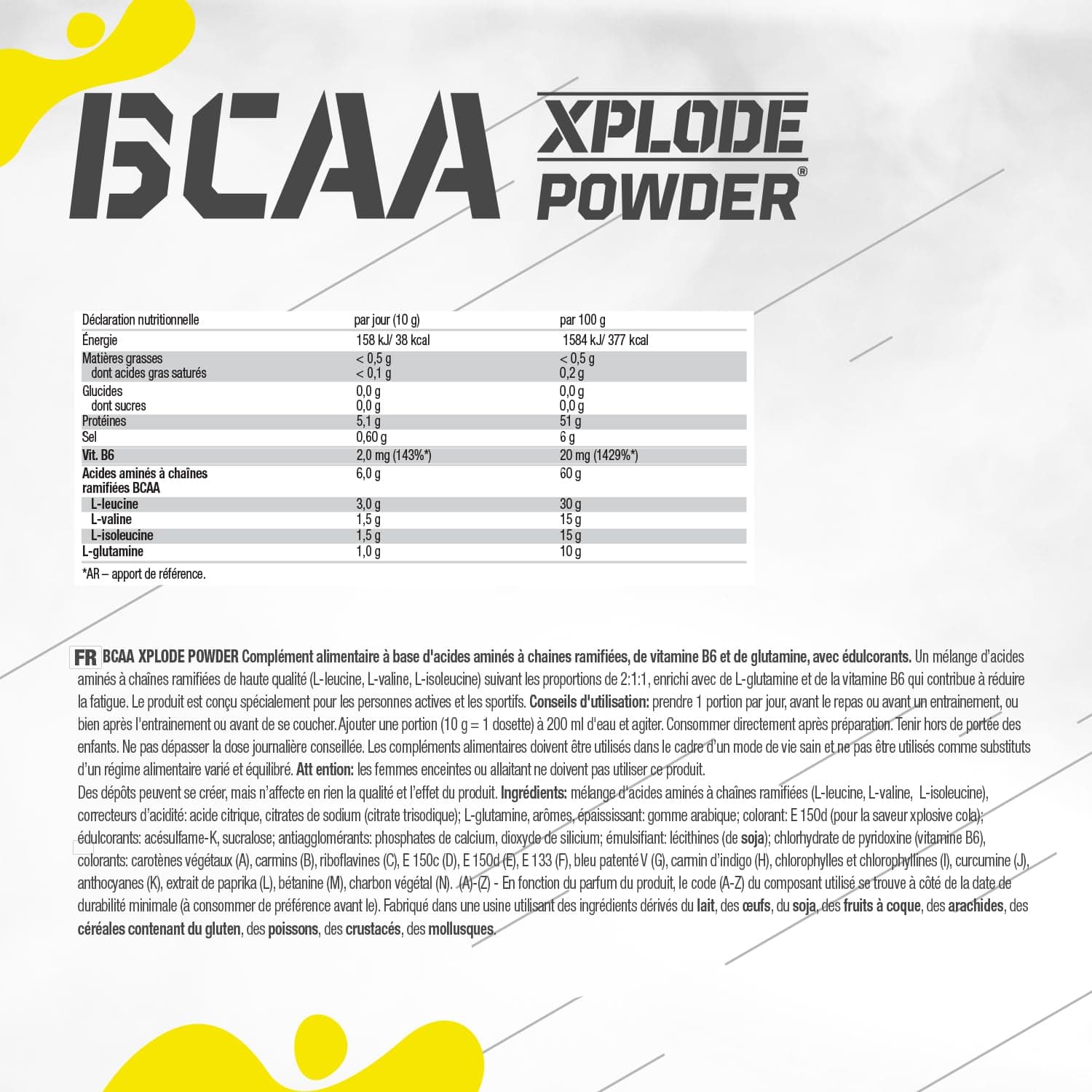 OLIMP SPORT NUTRITION BCAA Xplode Powder 500g – Bild 2