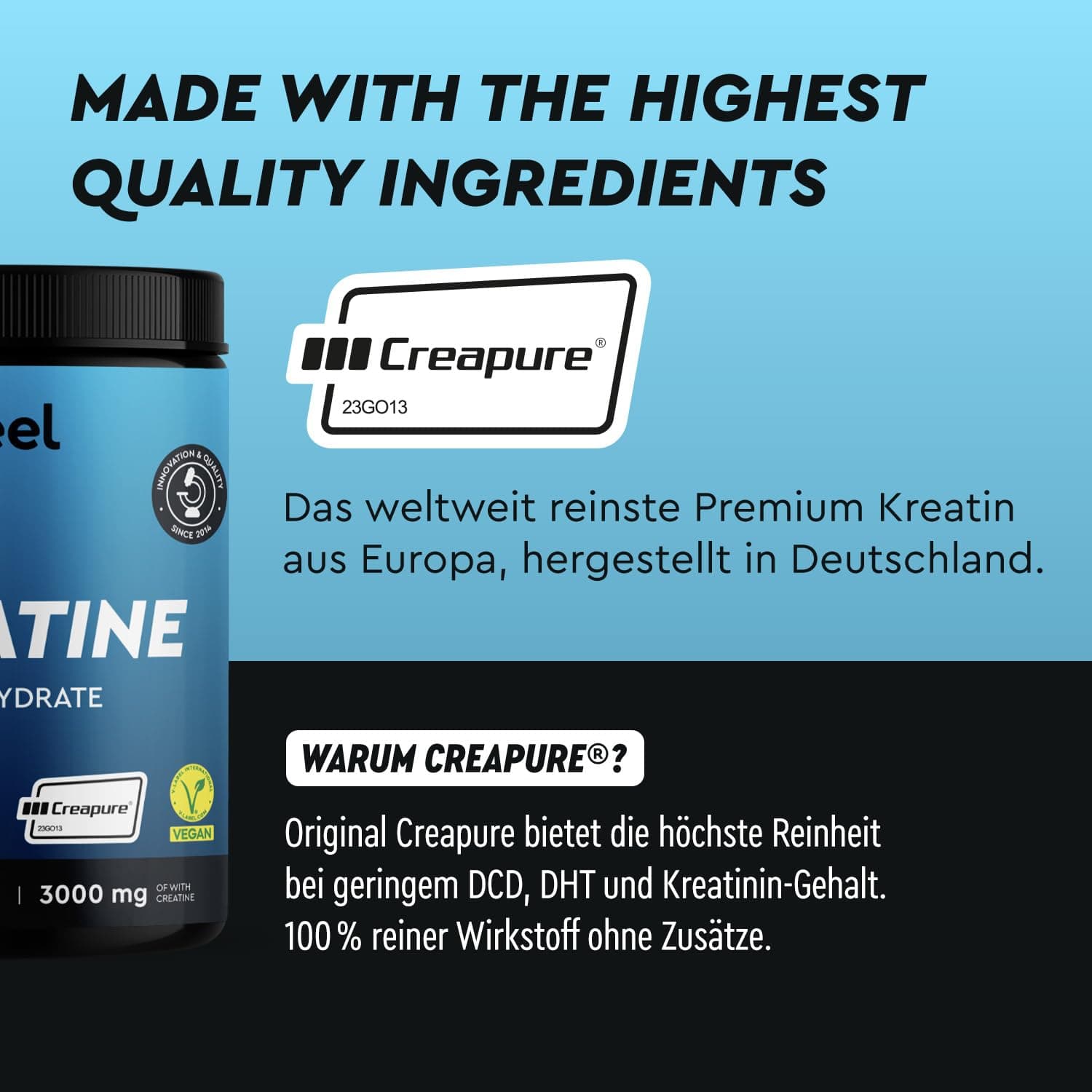 Gloryfeel Creatin Monohydrat 500g – Bild 4