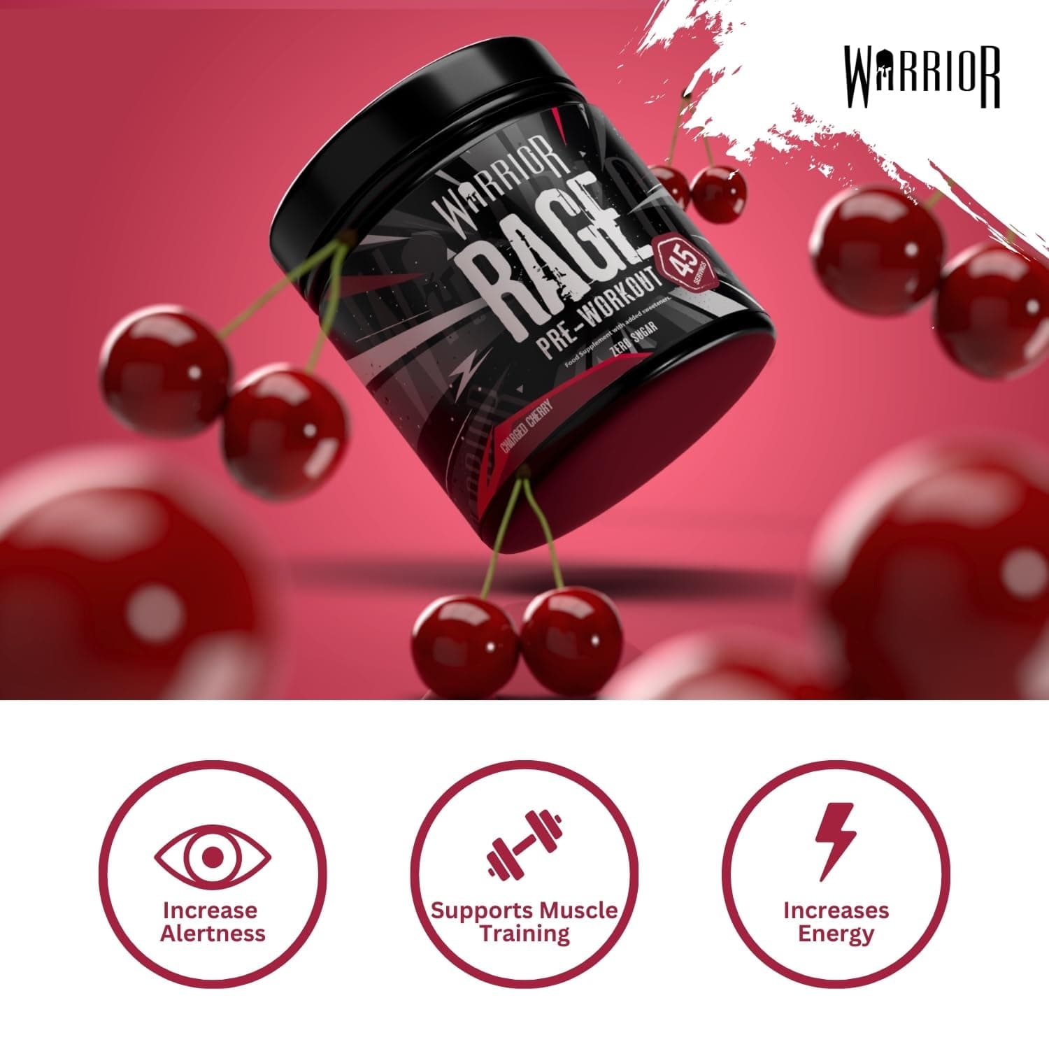 Warrior Rage Pre Workout Booster 392 g – Bild 2