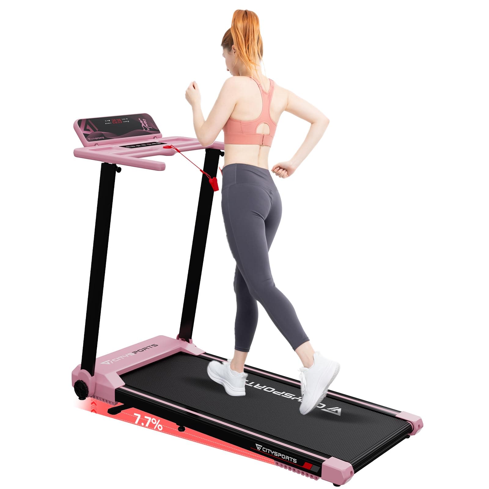 CITYSPORTS Elektrisches Laufband,Klappbares Laufband für