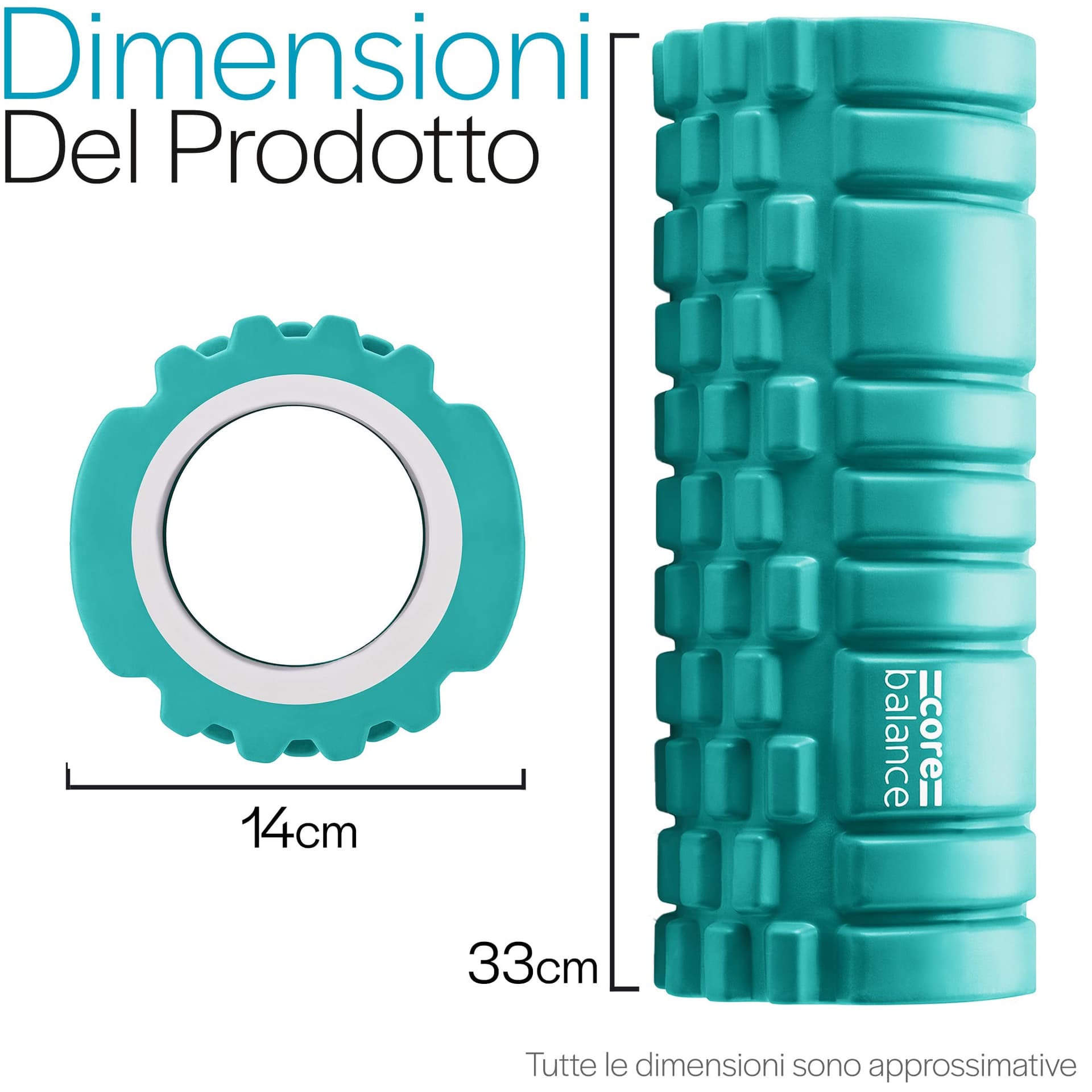 Core Balance Foam Roller for Deep Tissue Muscle Massage – Bild 5