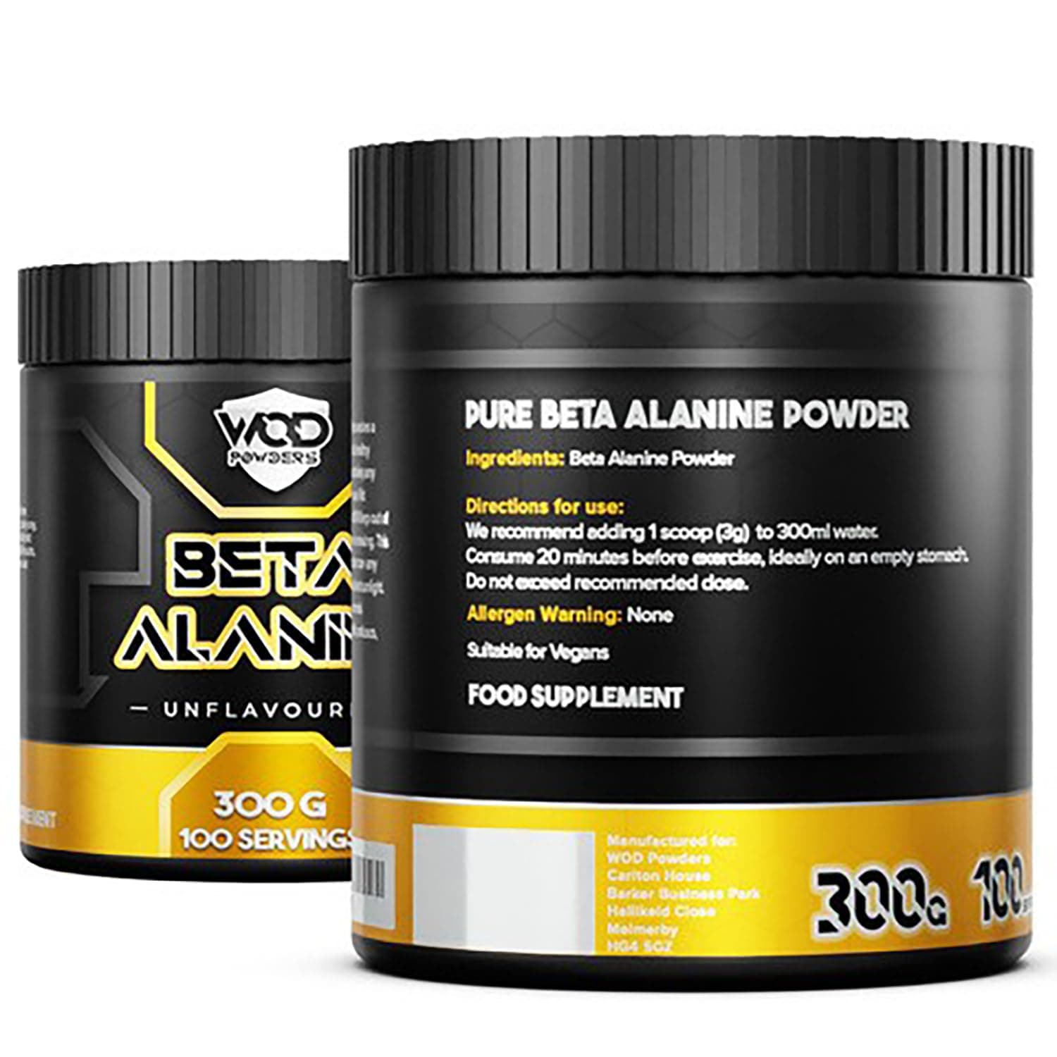 WOD Powders Beta Alanine Powder 300g – Bild 3