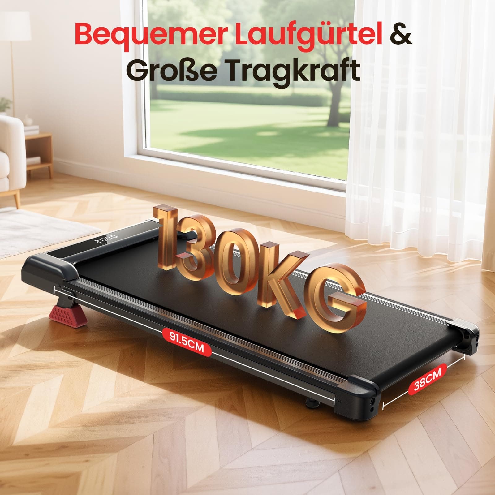 HOMEFITNESSCODE Walking Pad Laufband mit Neigung – Bild 7