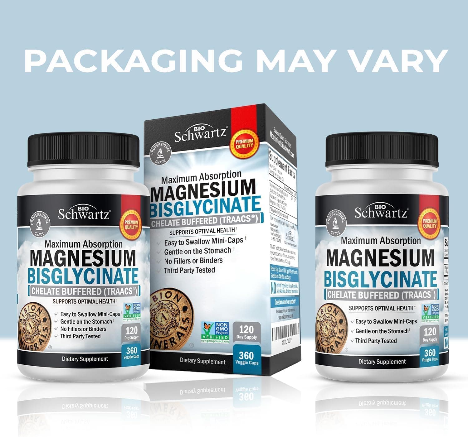 BioSchwartz Magnesium Bisglycinate Chelated Supplement – Bild 3