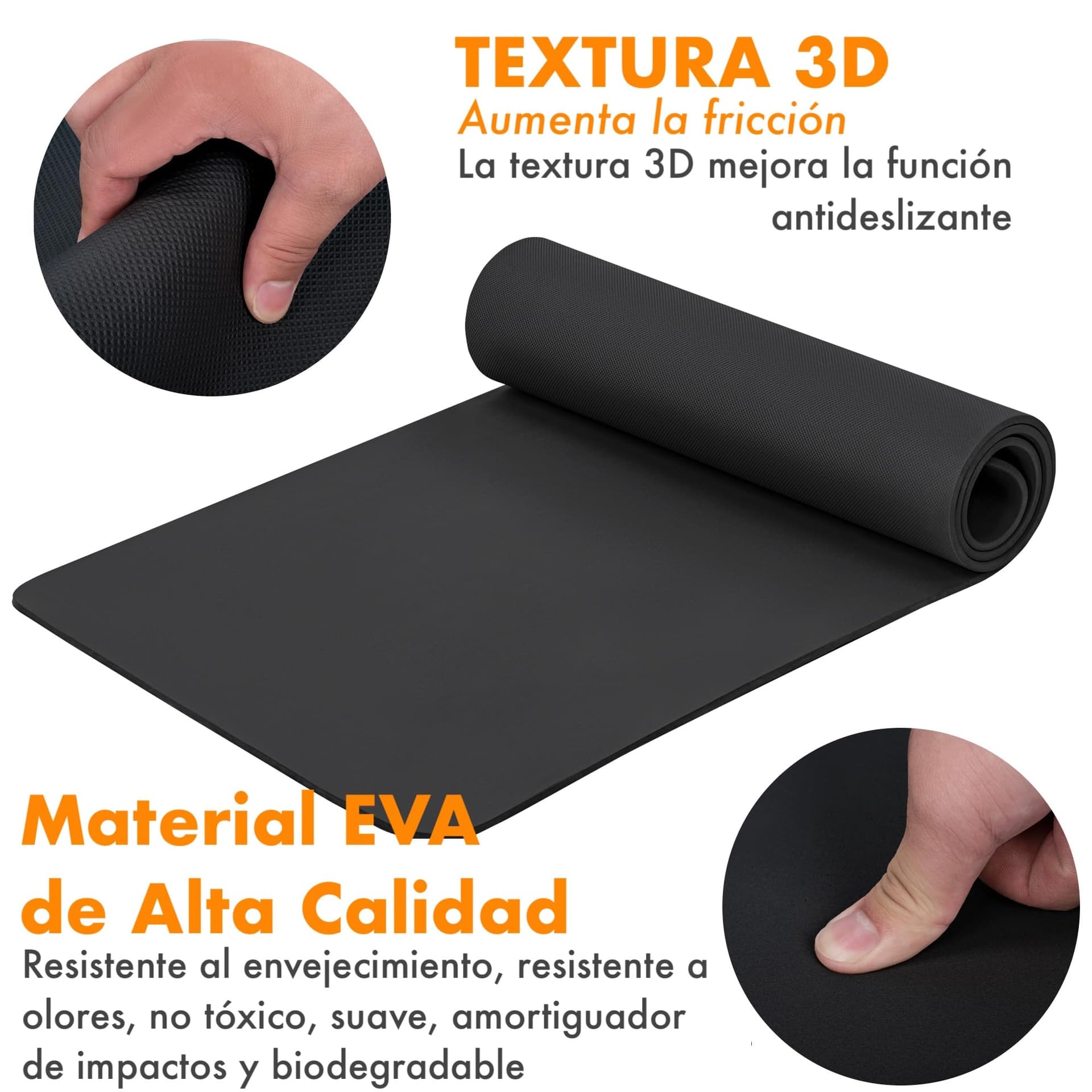 T-LOVENDO.ES Esterilla de Yoga Antideslizante con Funda y – Bild 4