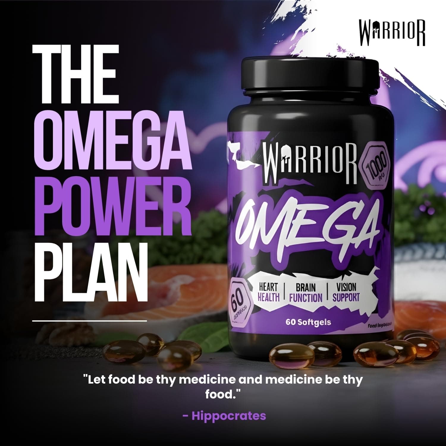 Warrior Omega 3 Fish Oil 1000mg – Bild 5