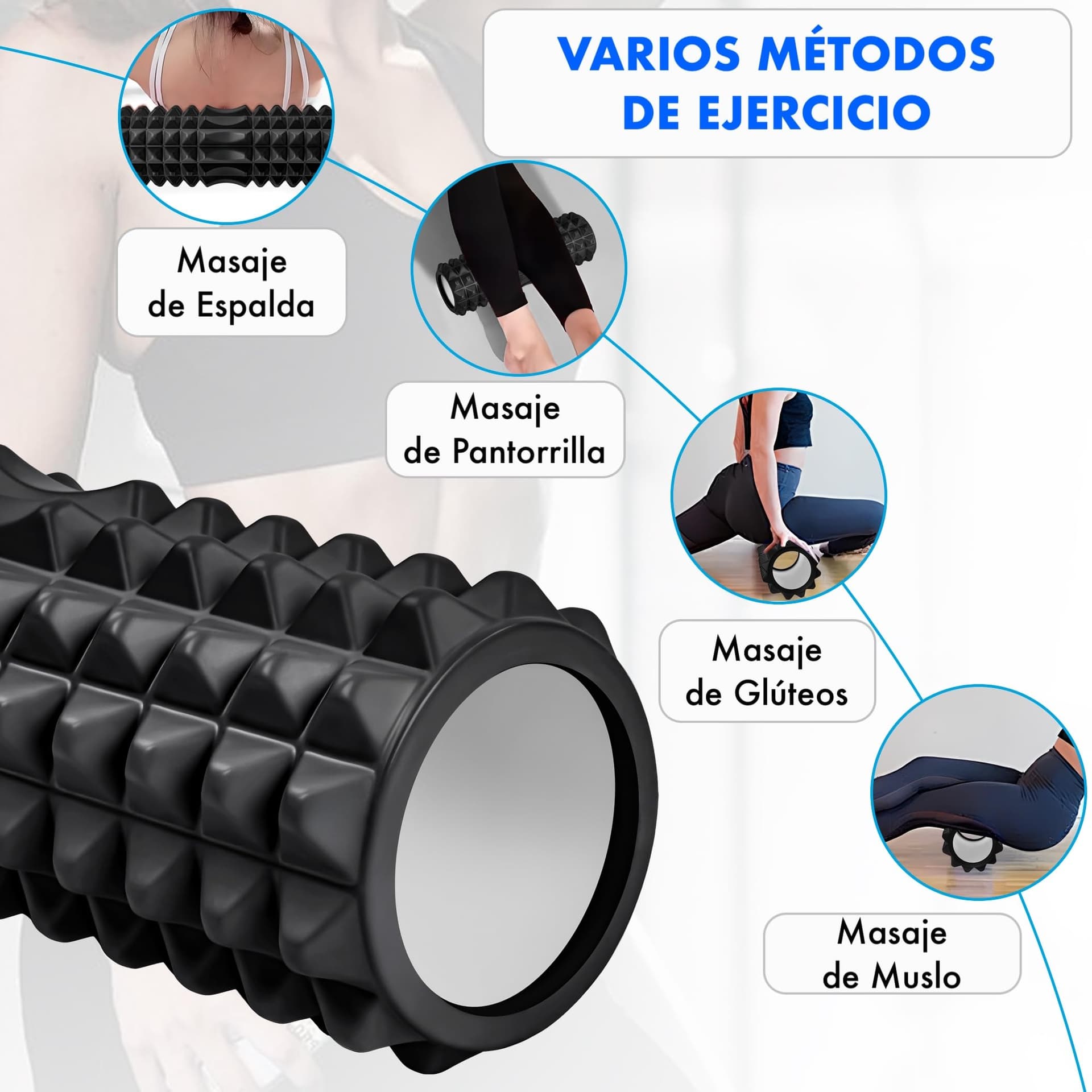 T-LOVENDO.ES Rodillo de Espuma para Masajes Musculares – Bild 6