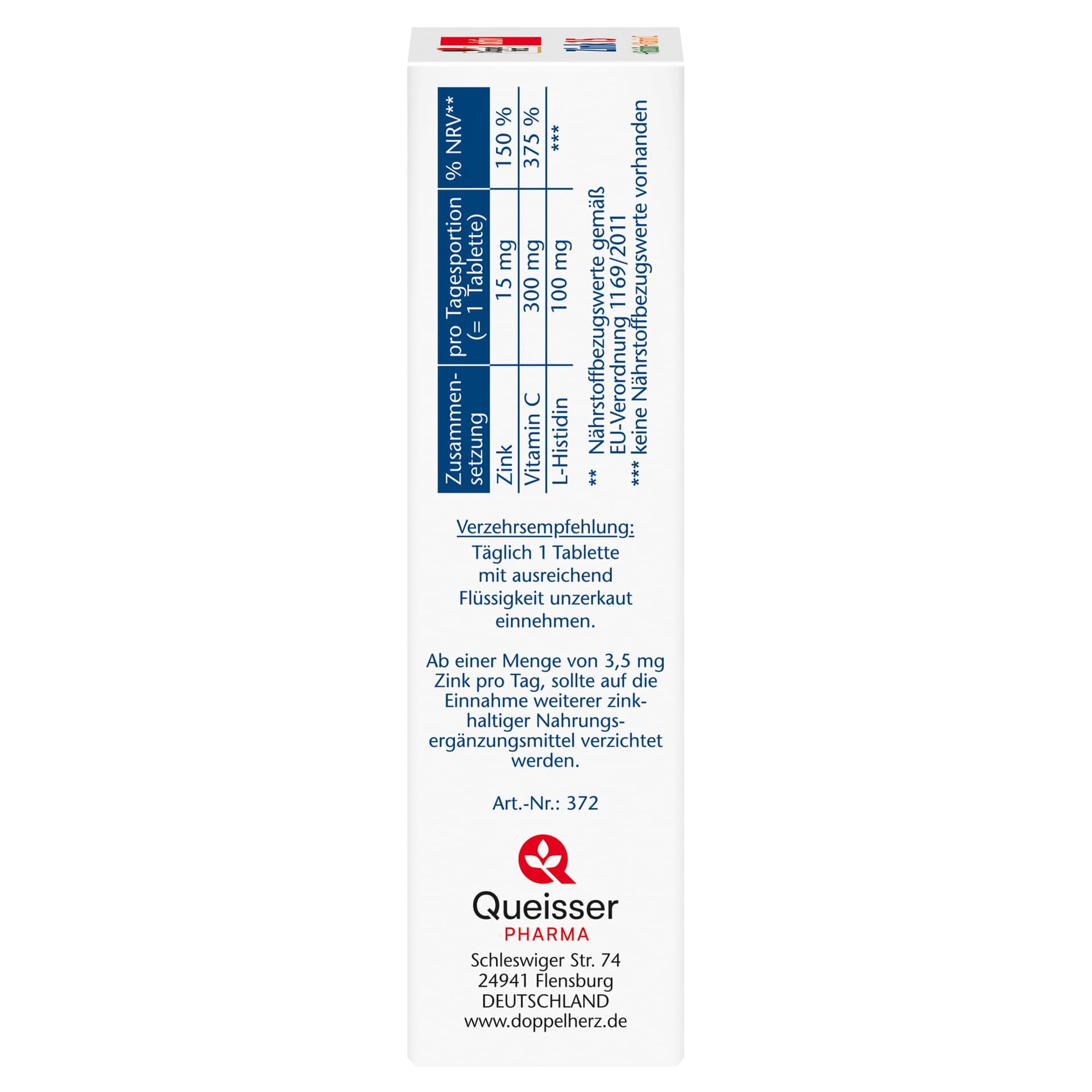 Doppelherz Zink 15 + histidine + vitamine C - 15 mg – Bild 4