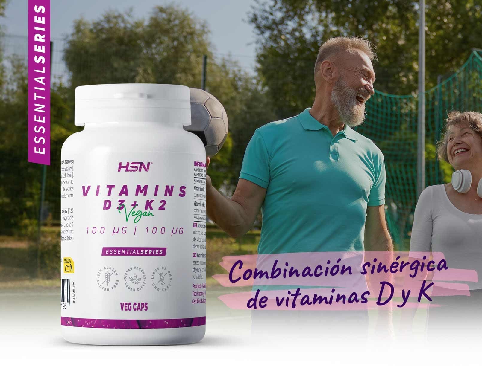 HSN Vitamina D3 + K2 Vegana (4000UI + 100mcg) | 120 cápsulas – Bild 4