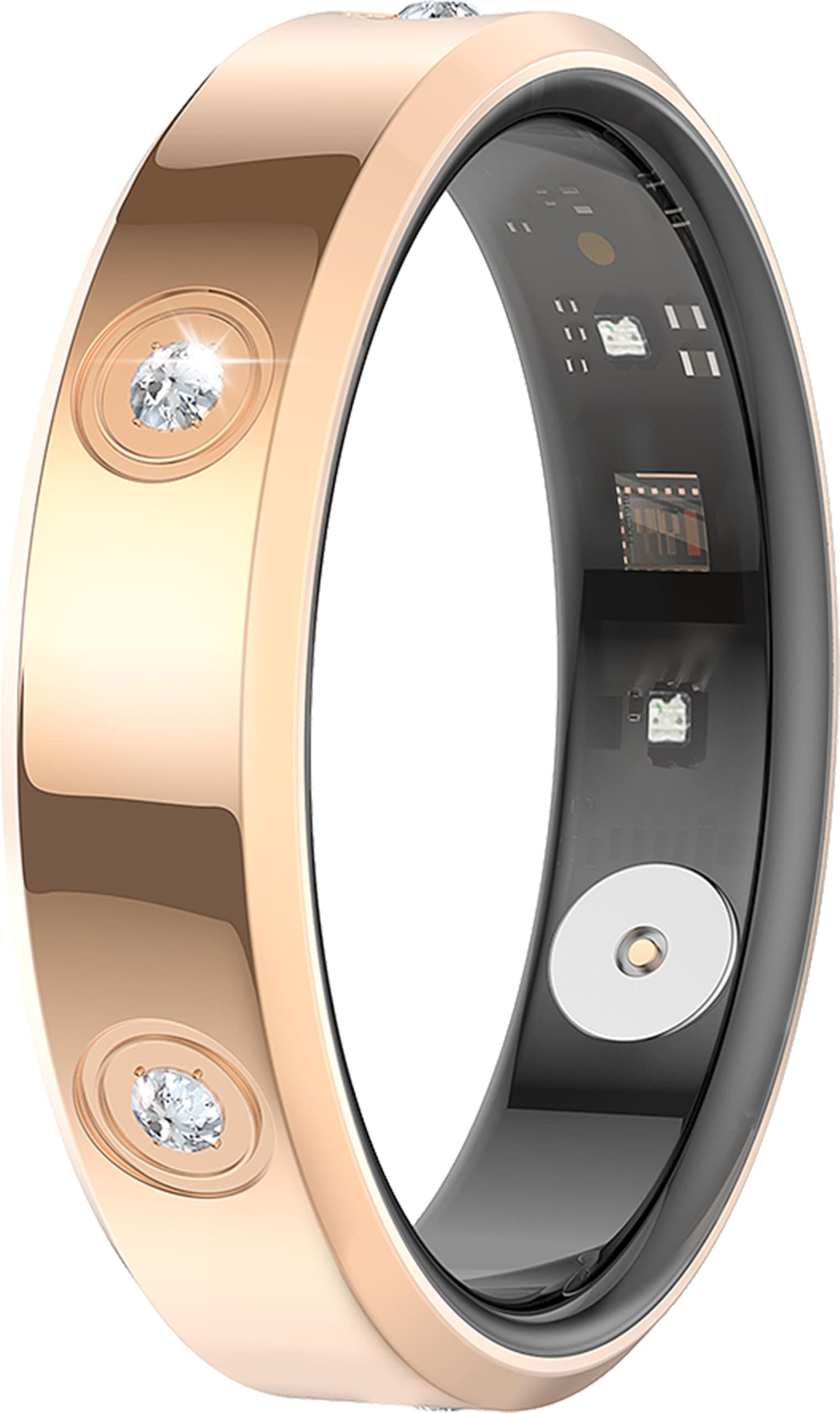 Smart Ring Damen Herren Rosegold Silber Fitnessring für
