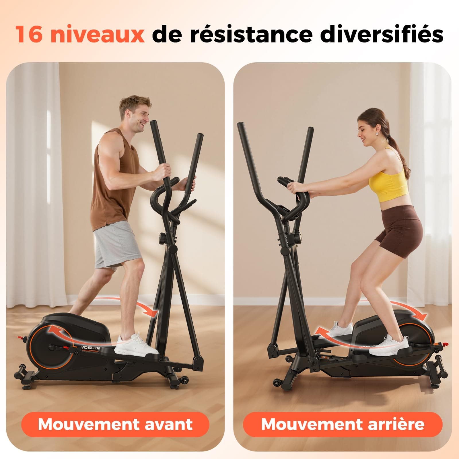 YOSUDA ​​Klappbarer Crosstrainer für Zuhause – Bild 3