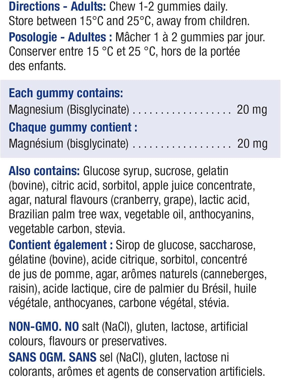Jamieson Laboratories Jamieson 100% Pure Magnesium Bisglycinate 20 mg – Bild 6