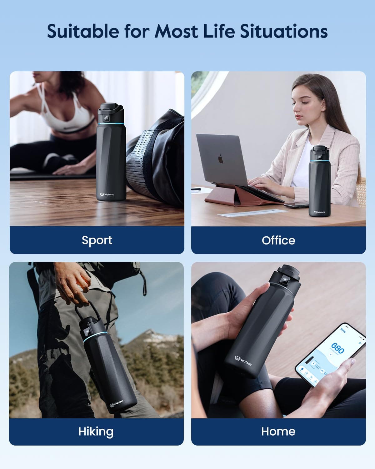 WATERH Boost Smart-Wasserflasche mit Erinnerung an Wasser – Bild 8