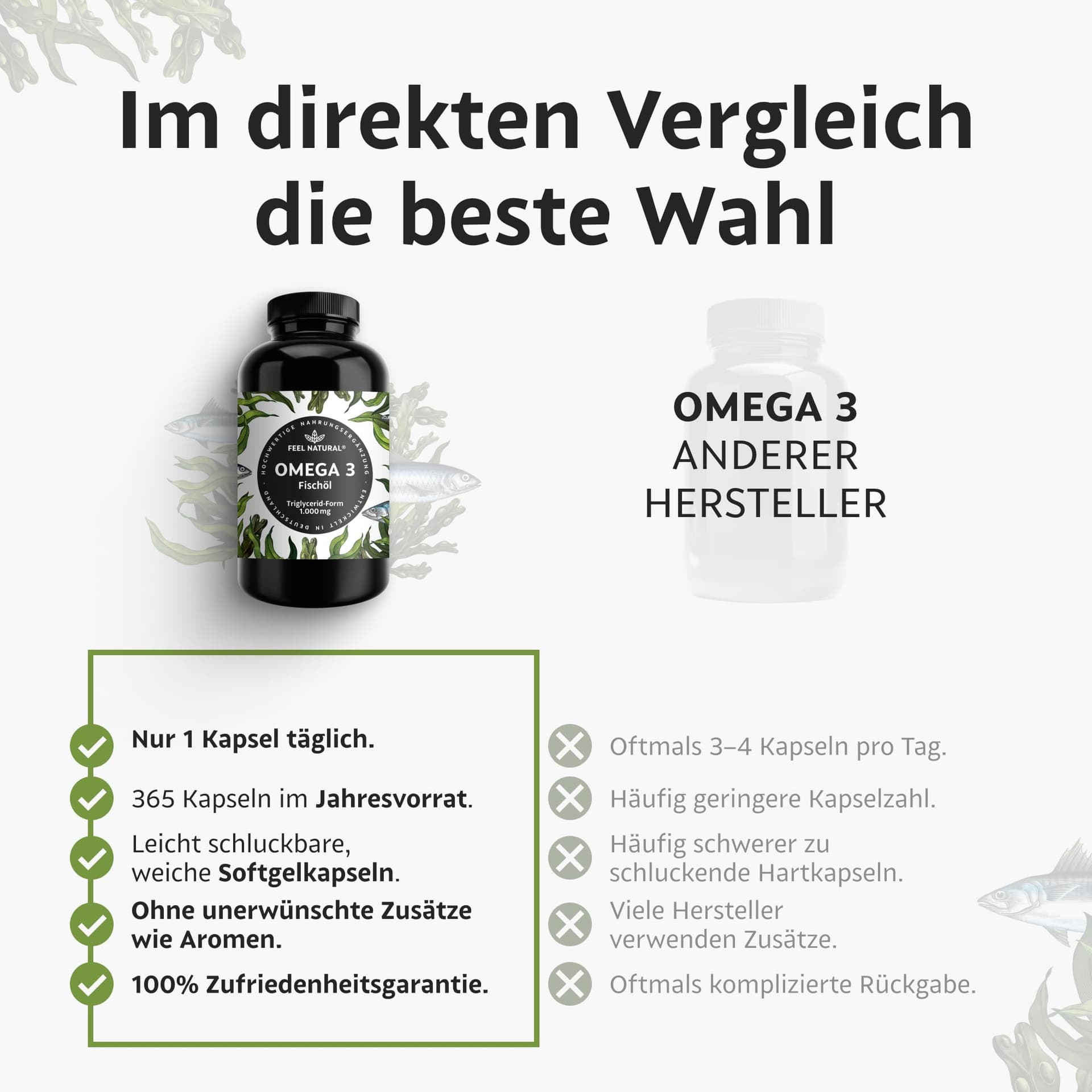 Feel Natural Omega 3 Kapseln – Bild 2