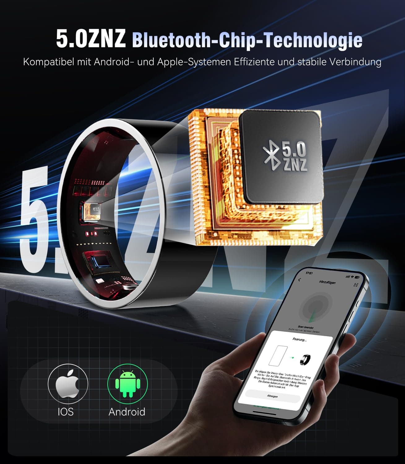 XSWCCJJ 6.0 Smart Ring & Inklusive Ladefach【Branchen Nr.1 – Bild 5