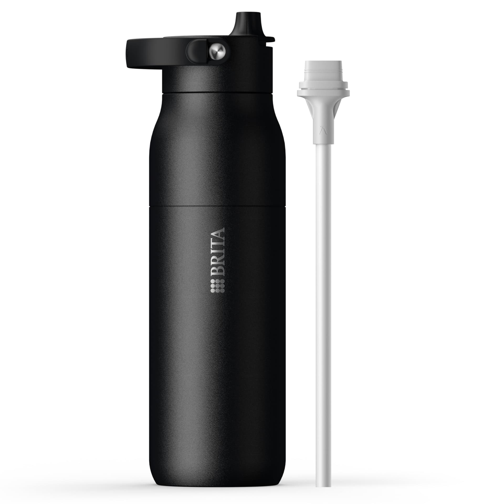 BRITA LARQ Essential Trinkflasche mit Strohhalm (1L