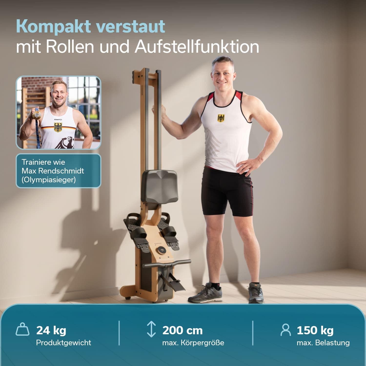 Skandika Rudergerät für Zuhause Torin P6-G – Bild 8