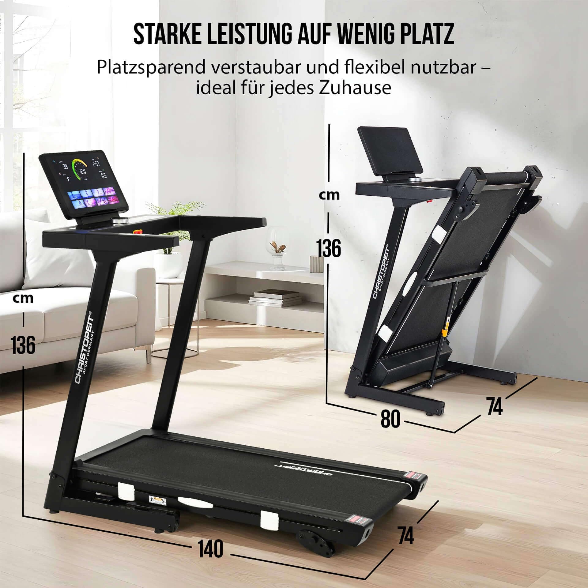 CHRISTOPEIT SPORT GERMANY CHRISTOPEIT Laufband – Bild 7