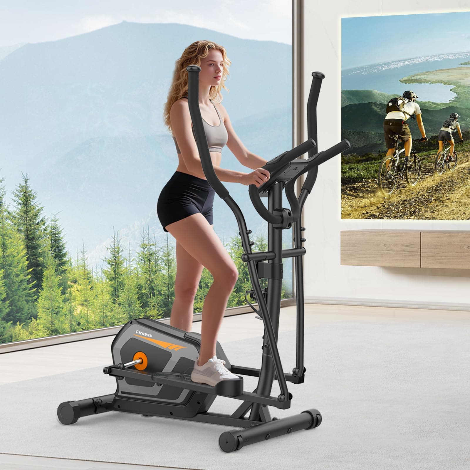 Neezee Crosstrainer für Zuhause,Ellipsentrainer mit 16