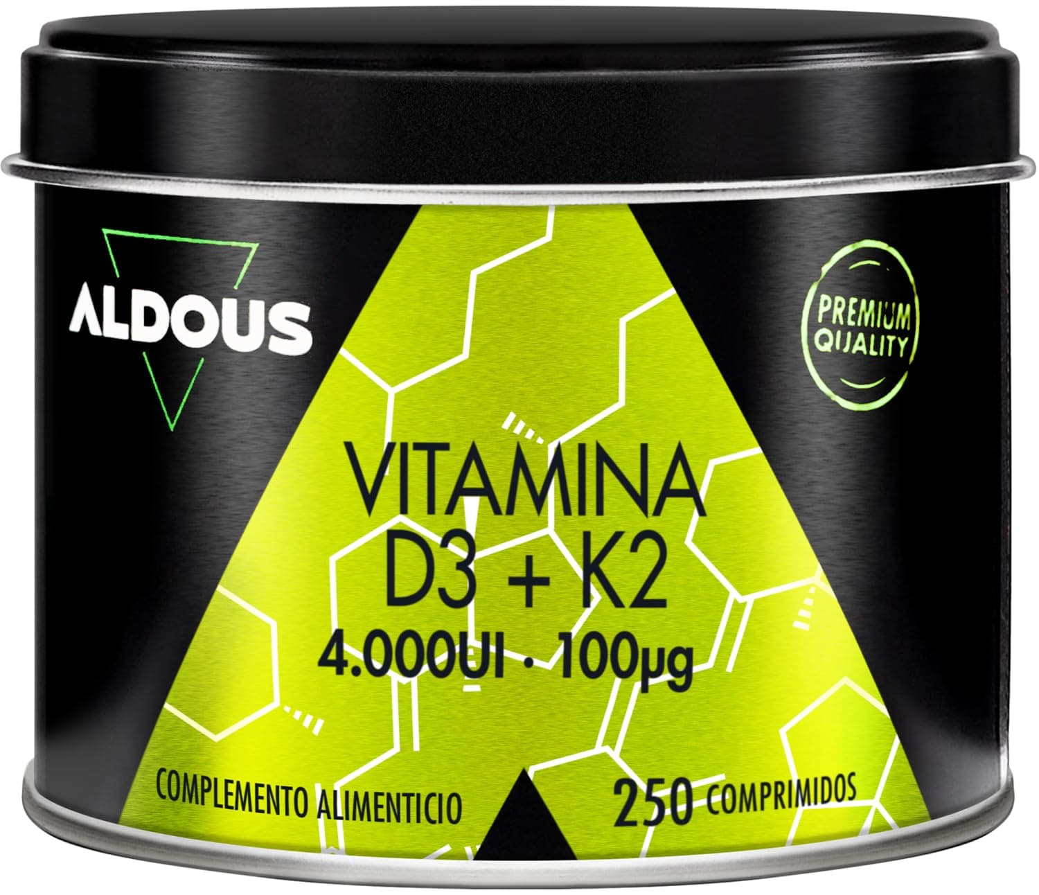 Aldous Bio Vitamina D3 y K2 4000 UI - 250 comprimidos