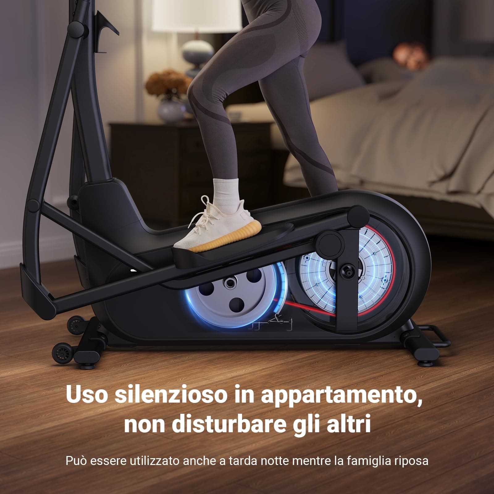 MERACH Crosstrainer für Zuhause mit 47 cm Schrittlänge – Bild 4