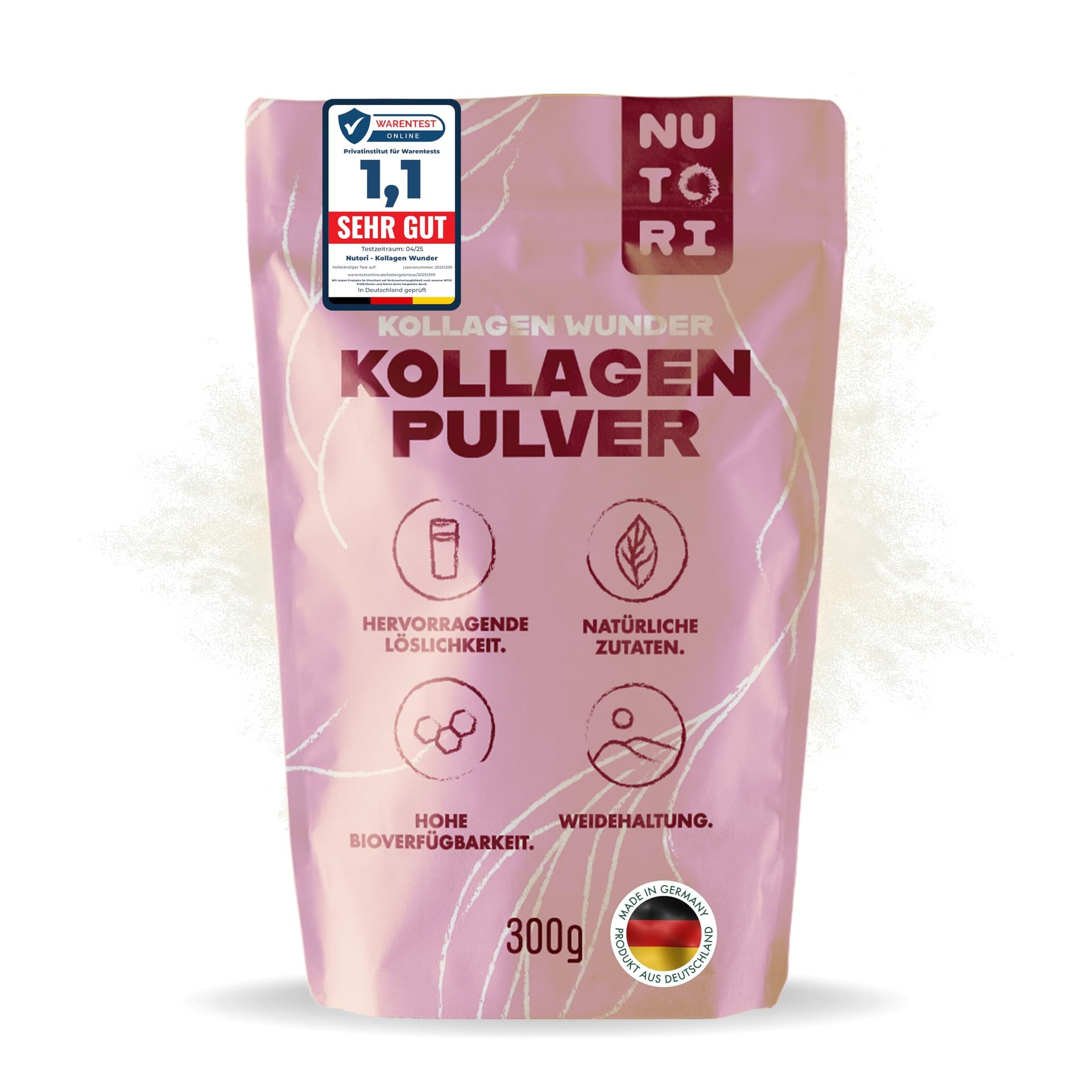 Nutori Kollagen Wunder - Kollagen Pulver 300 g