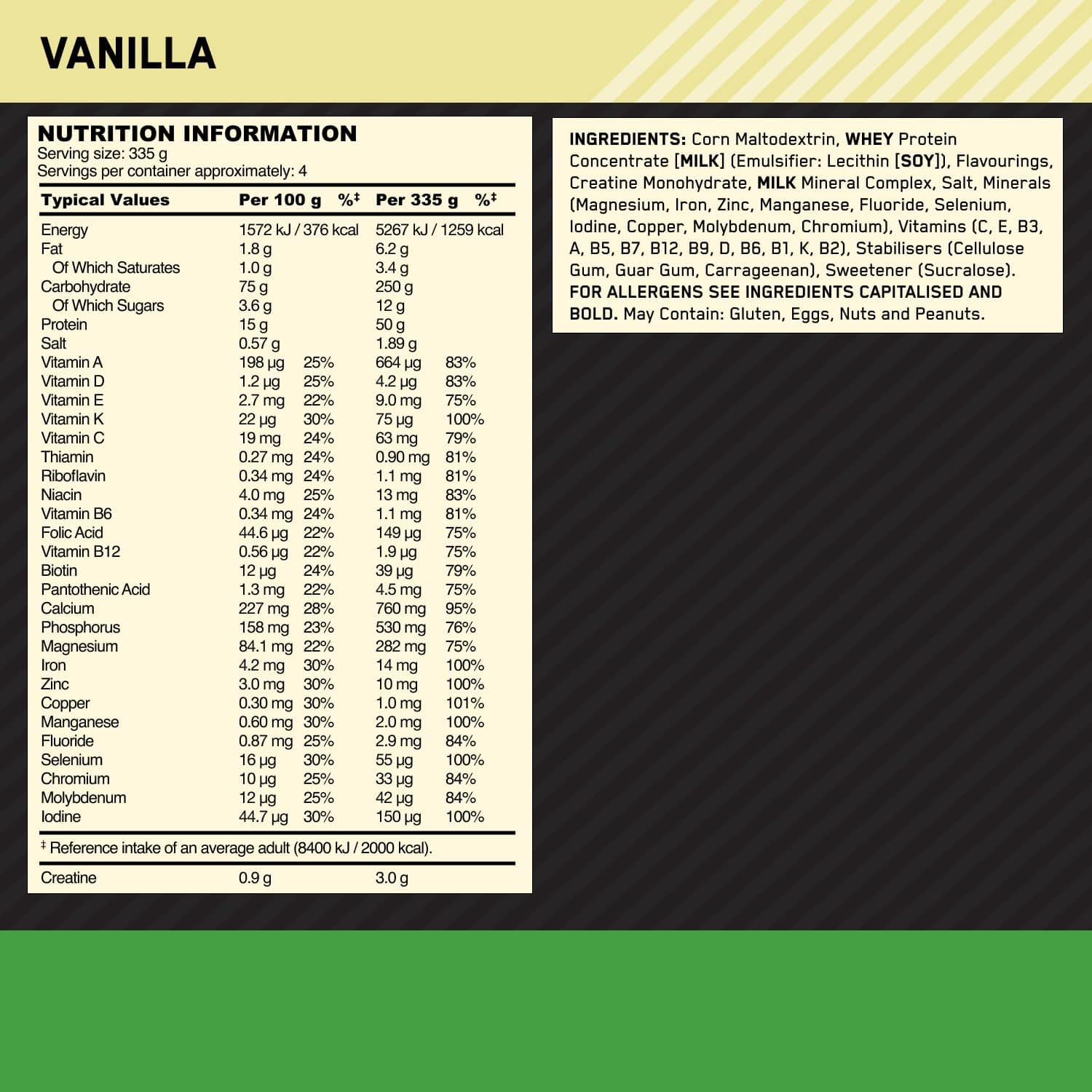 Optimum Nutrition Serious Mass Protein Powder High Calorie – Bild 2