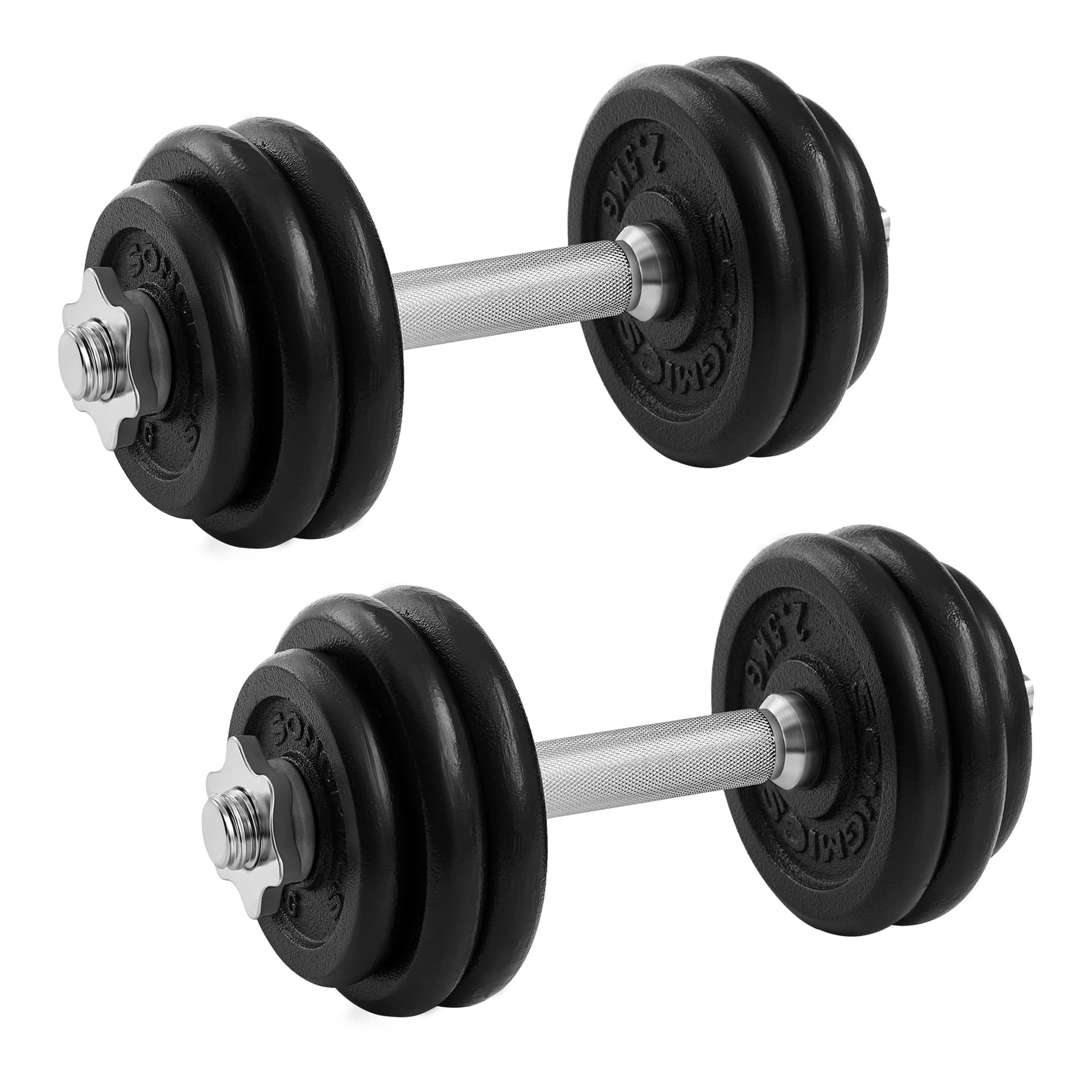 SONGMICS SONGMICS Hanteln, Hantelset aus Gusseisen, Kurzhanteln, 2 x 15 kg