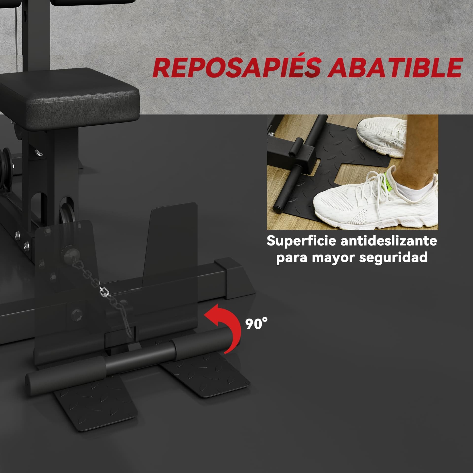 SPORTNOW Máquina Polea Alta y Baja – Bild 6