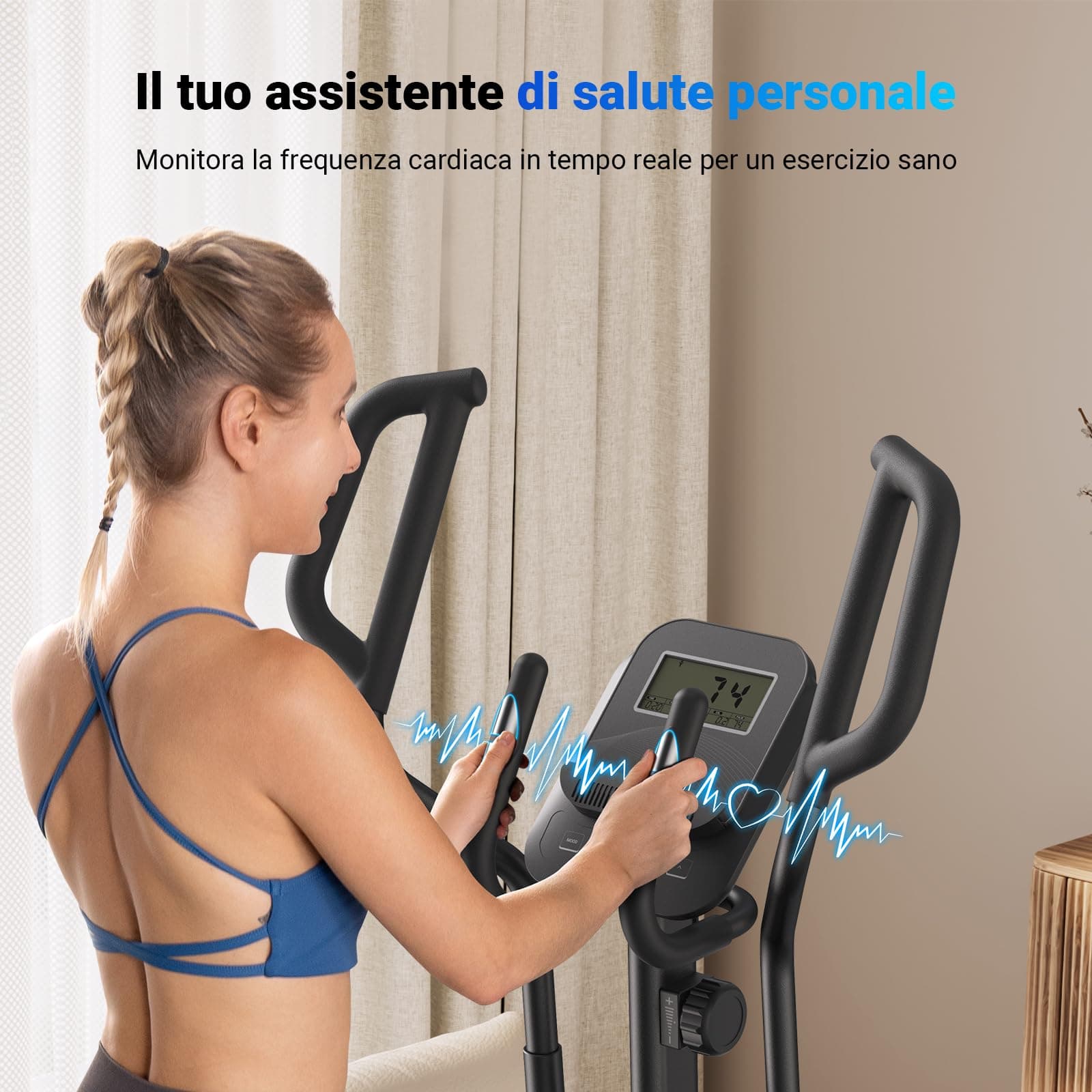MERACH Crosstrainer für Zuhause mit 47 cm Schrittlänge – Bild 6