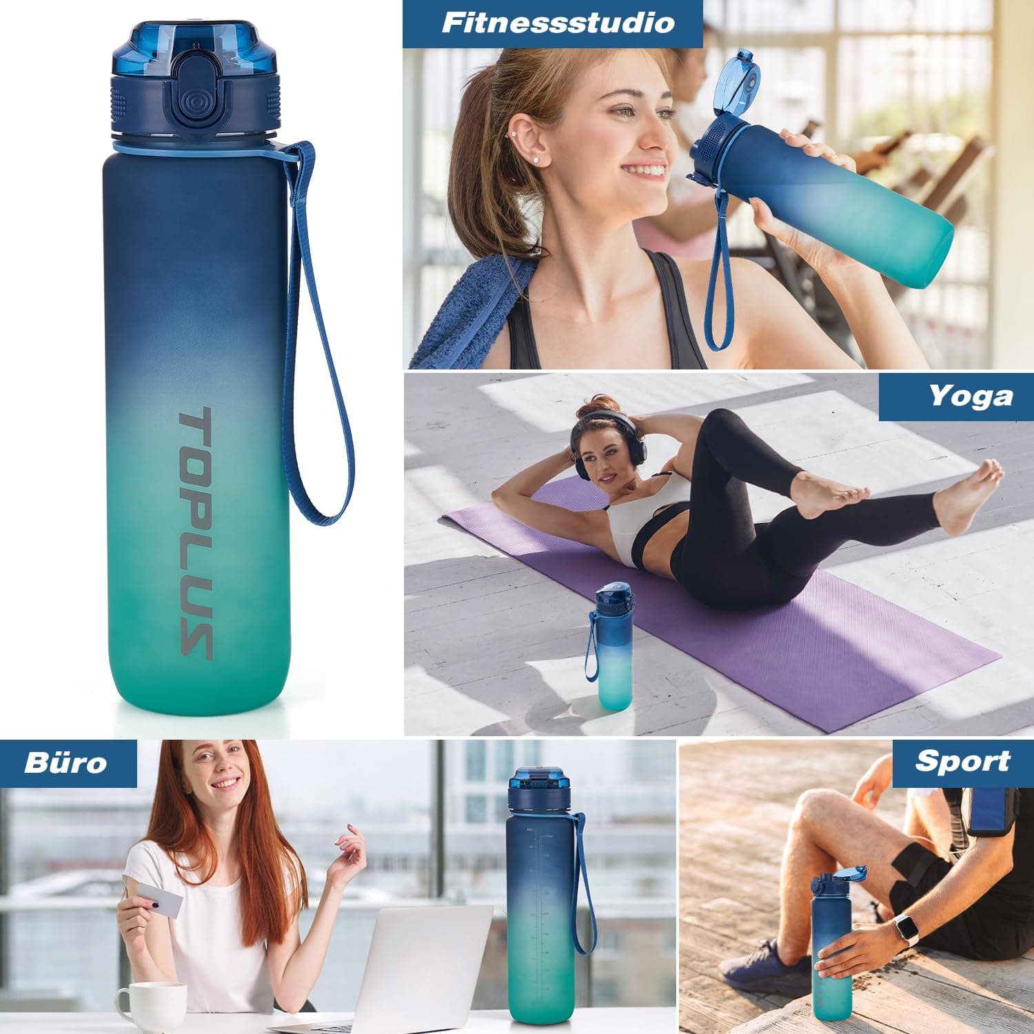 TOPLUS Trinkflasche 1l – Bild 7