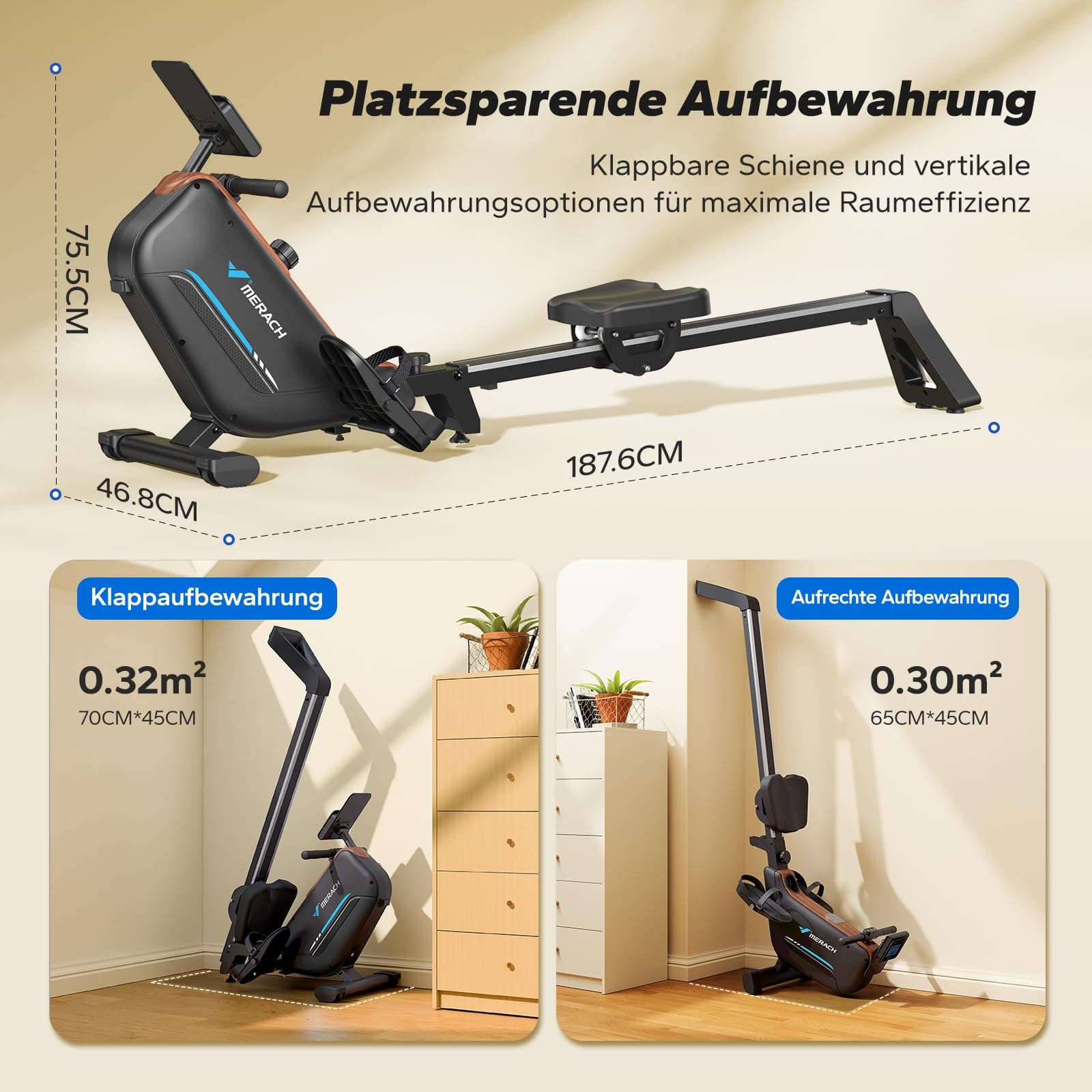 MERACH Rudergerät für Zuhause – Bild 8