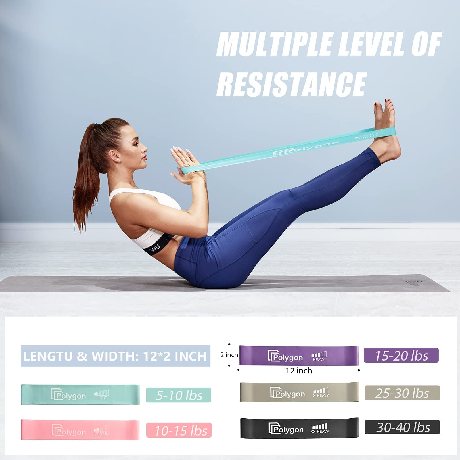 Polygon Resistance Loop Exercise Bands – Bild 3