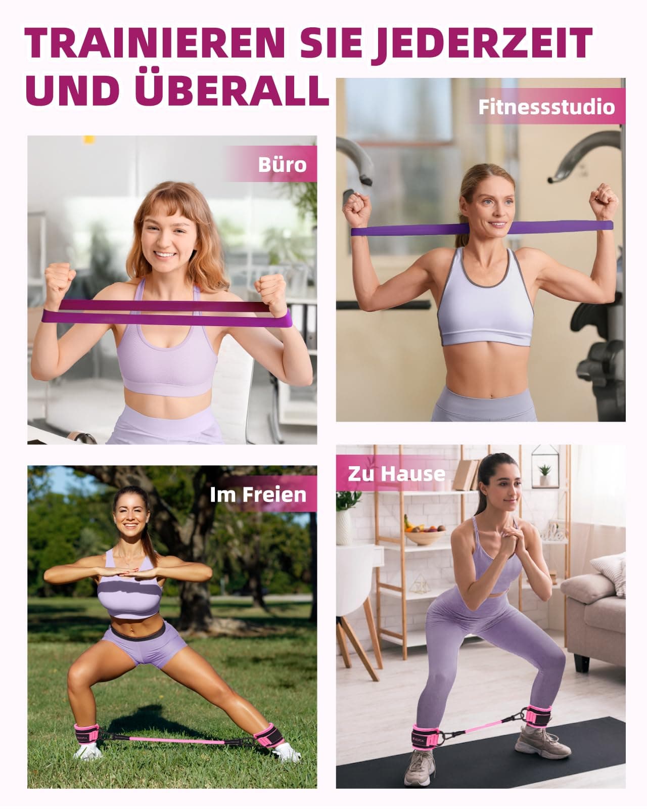 Mexlyca Set di Elastici Fitness, 12 Pezzi – Bild 4