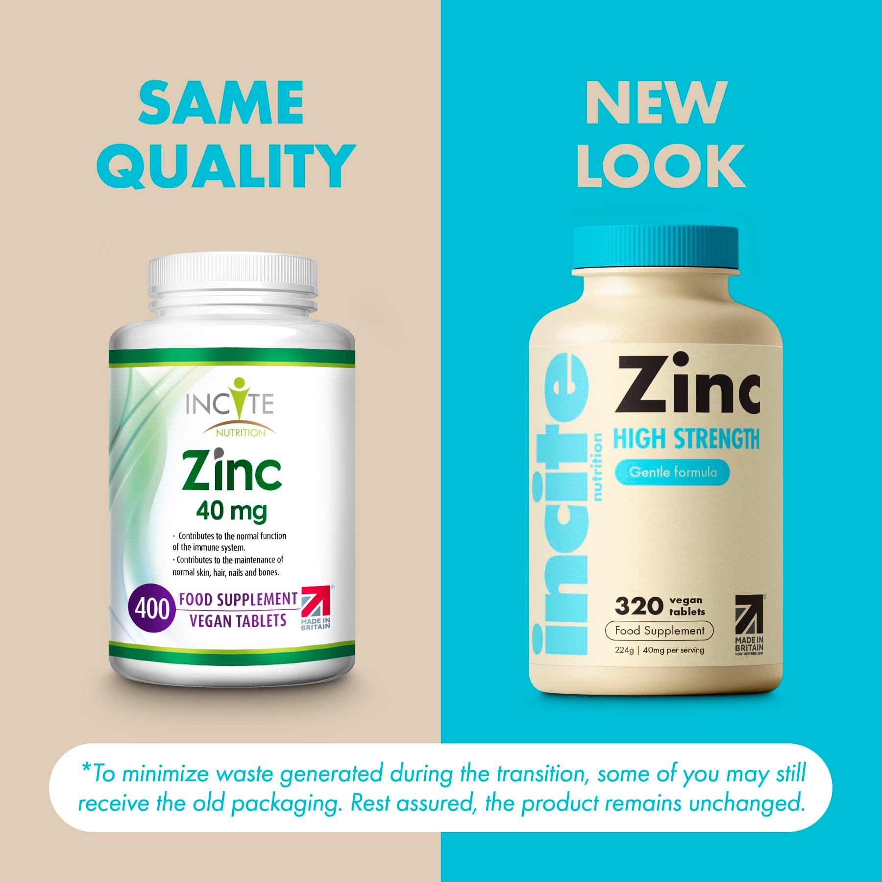 Incite Nutrition Zinc 40mg – Bild 2