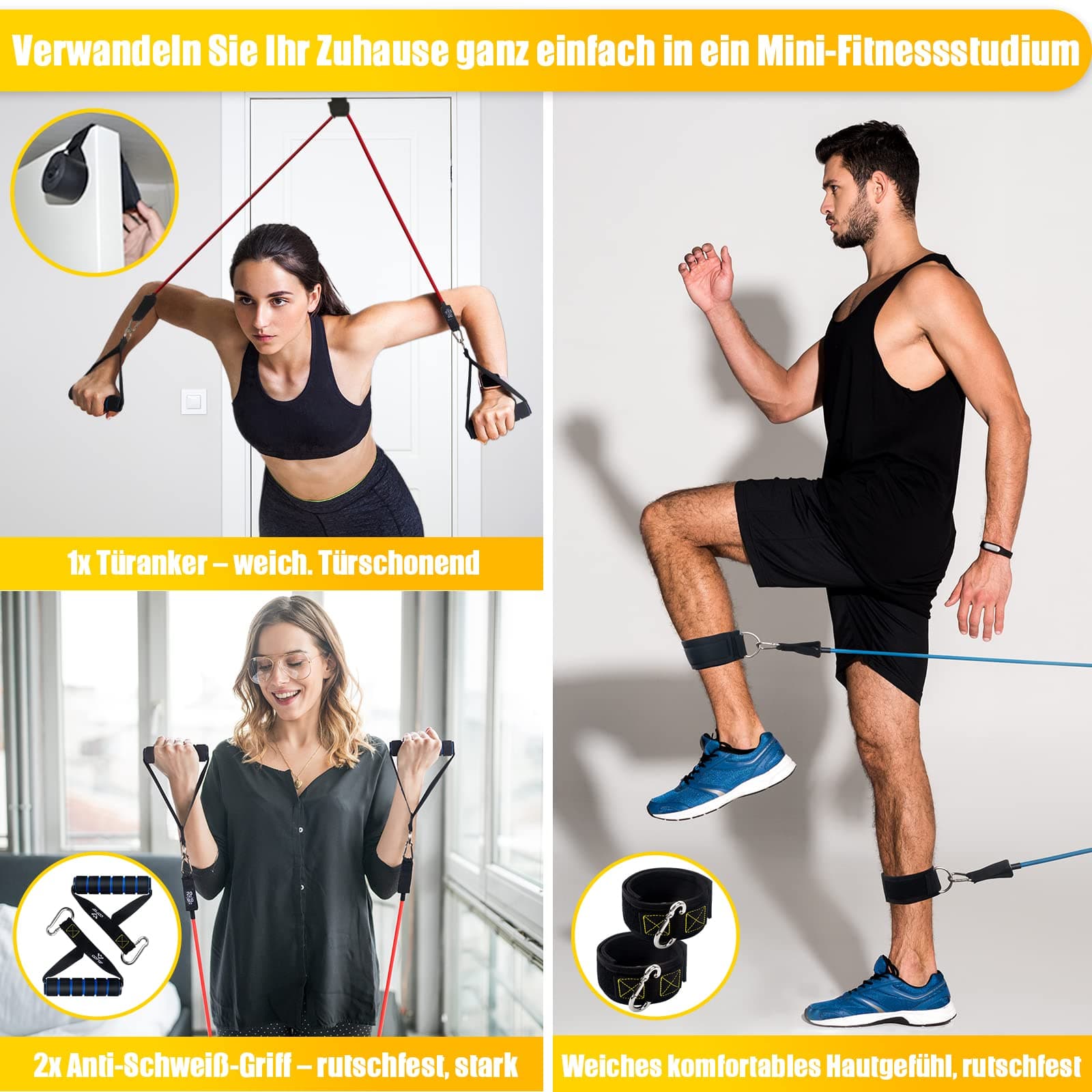Resistance Bands Widerstandsbänder Set – Bild 5