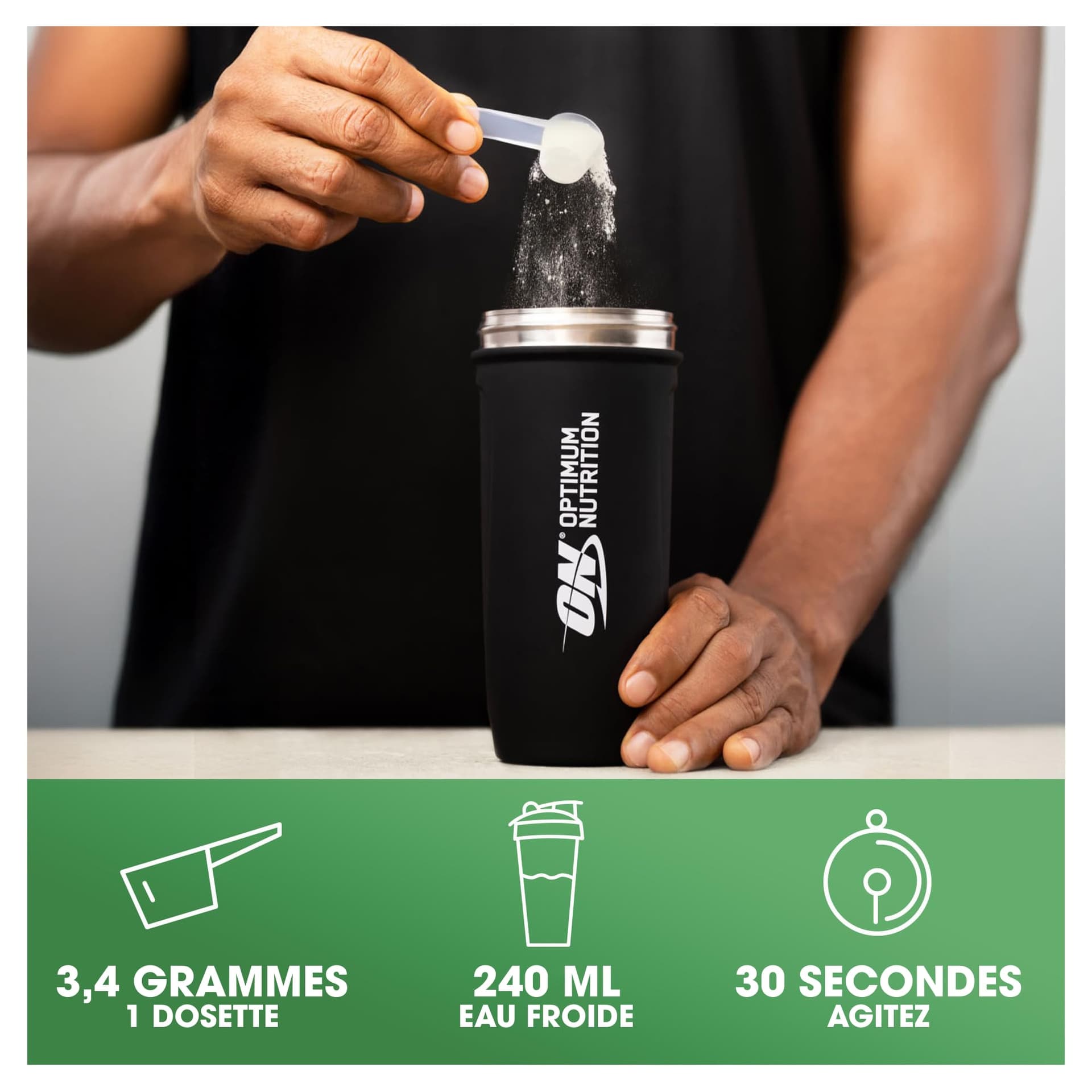 Optimum Nutrition Créatine Micronisée en Poudre, Sans Arôme, 317g – Bild 4
