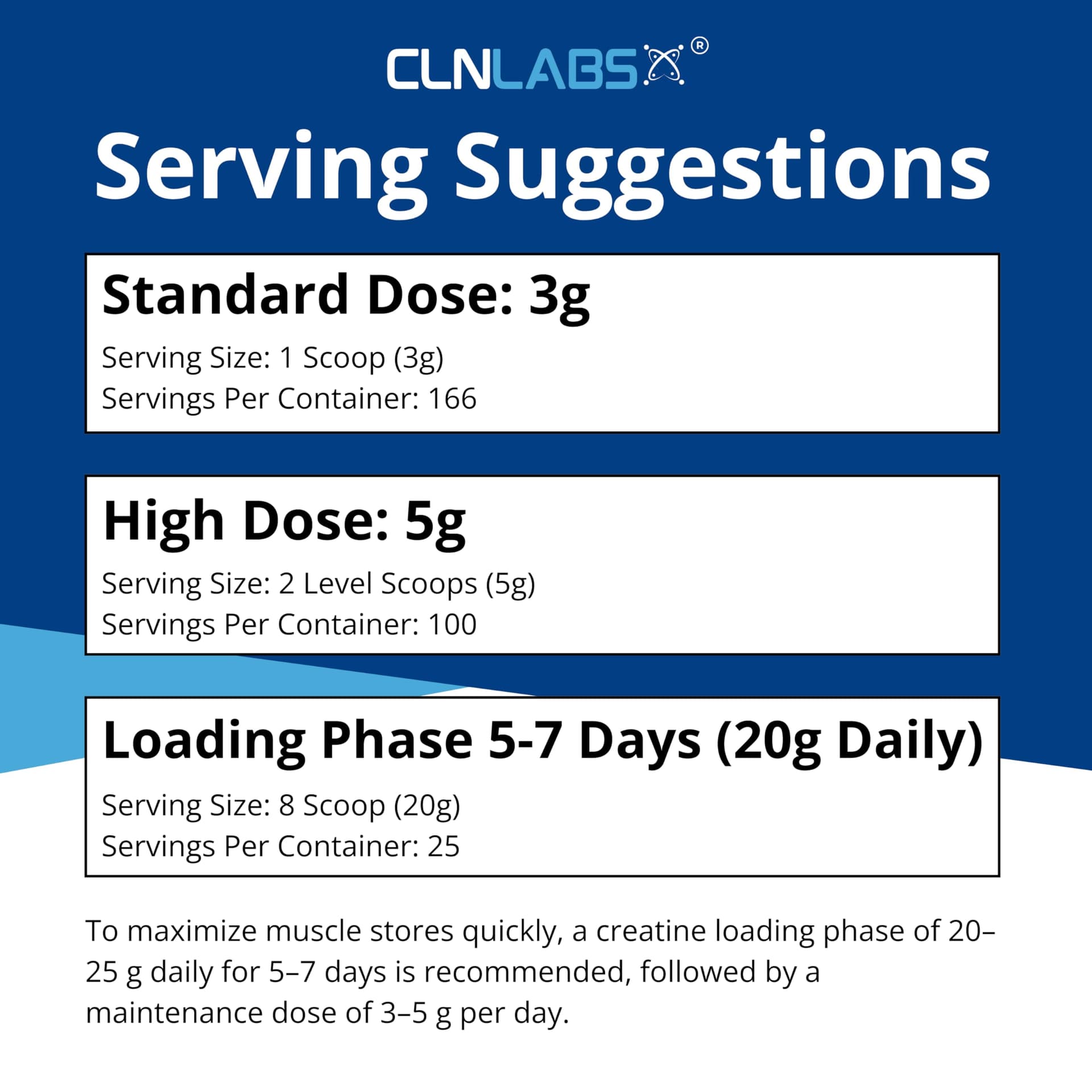 CLN Labs Creatine Monohydrate Powder - 500g – Bild 6