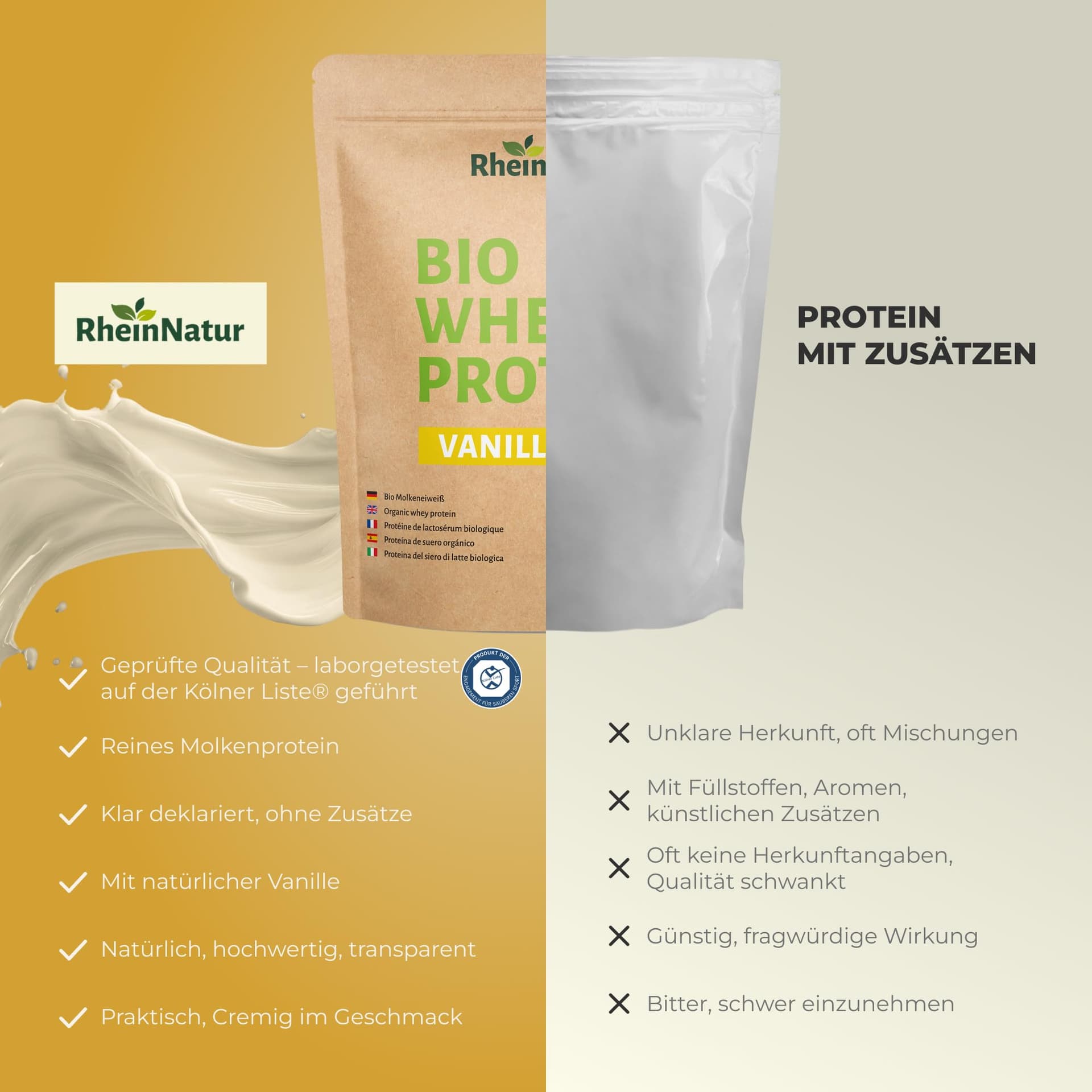 RheinNatur Bio Whey Protein – Bild 3