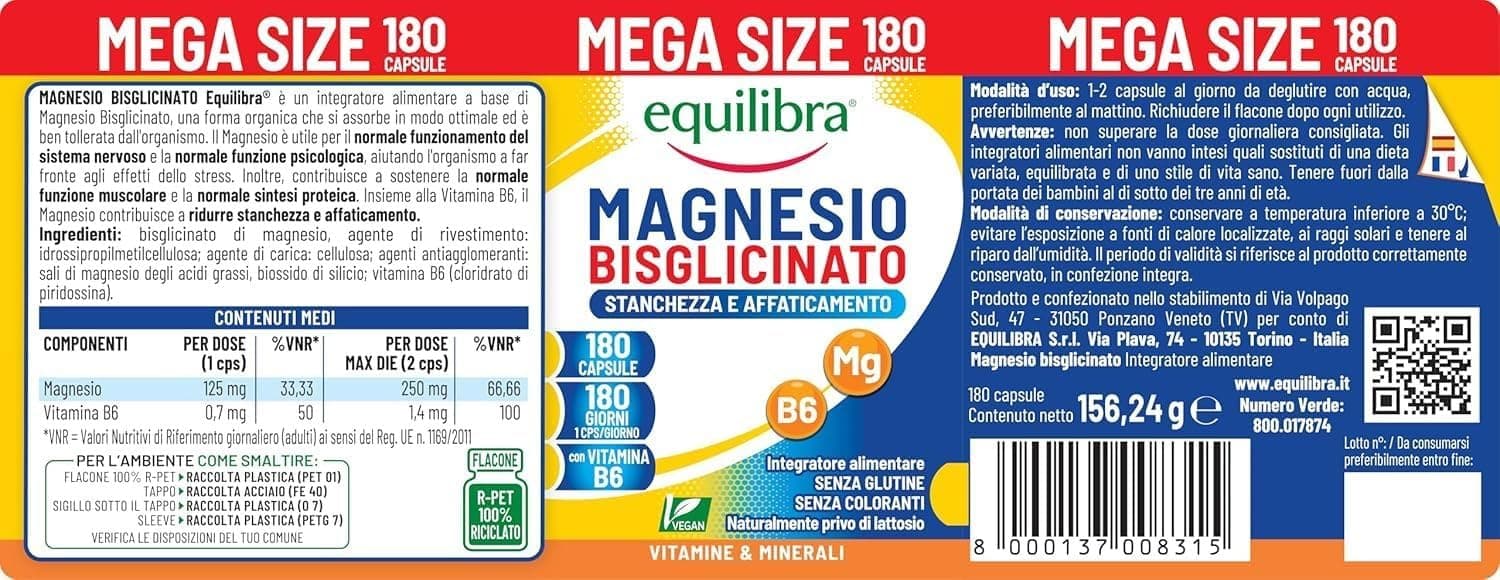 Equilibra Magnesio Bisglicinato – Bild 5